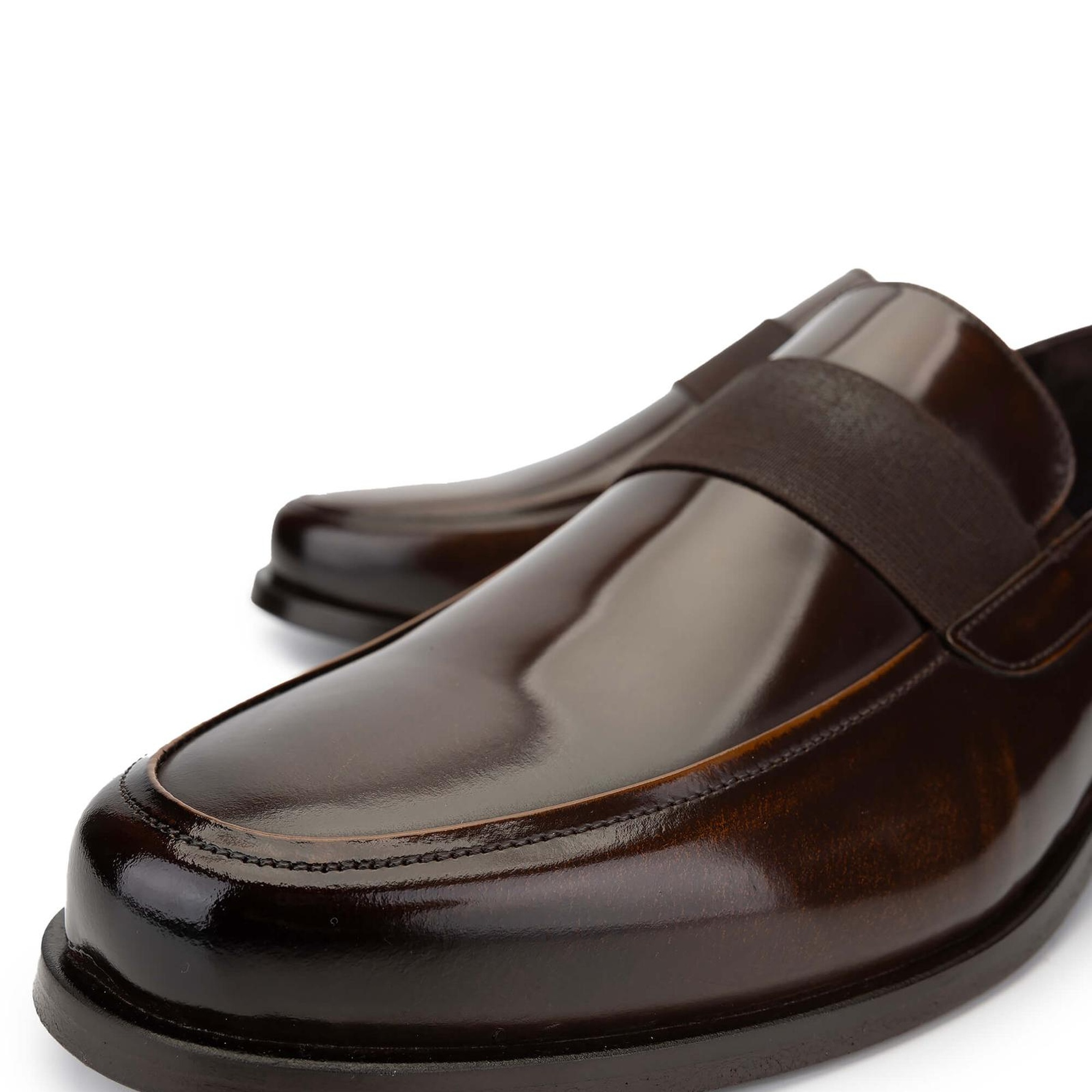 Tamer Tanca Erkek Hakiki Deri Kahverengi Loafer Ayakkabı