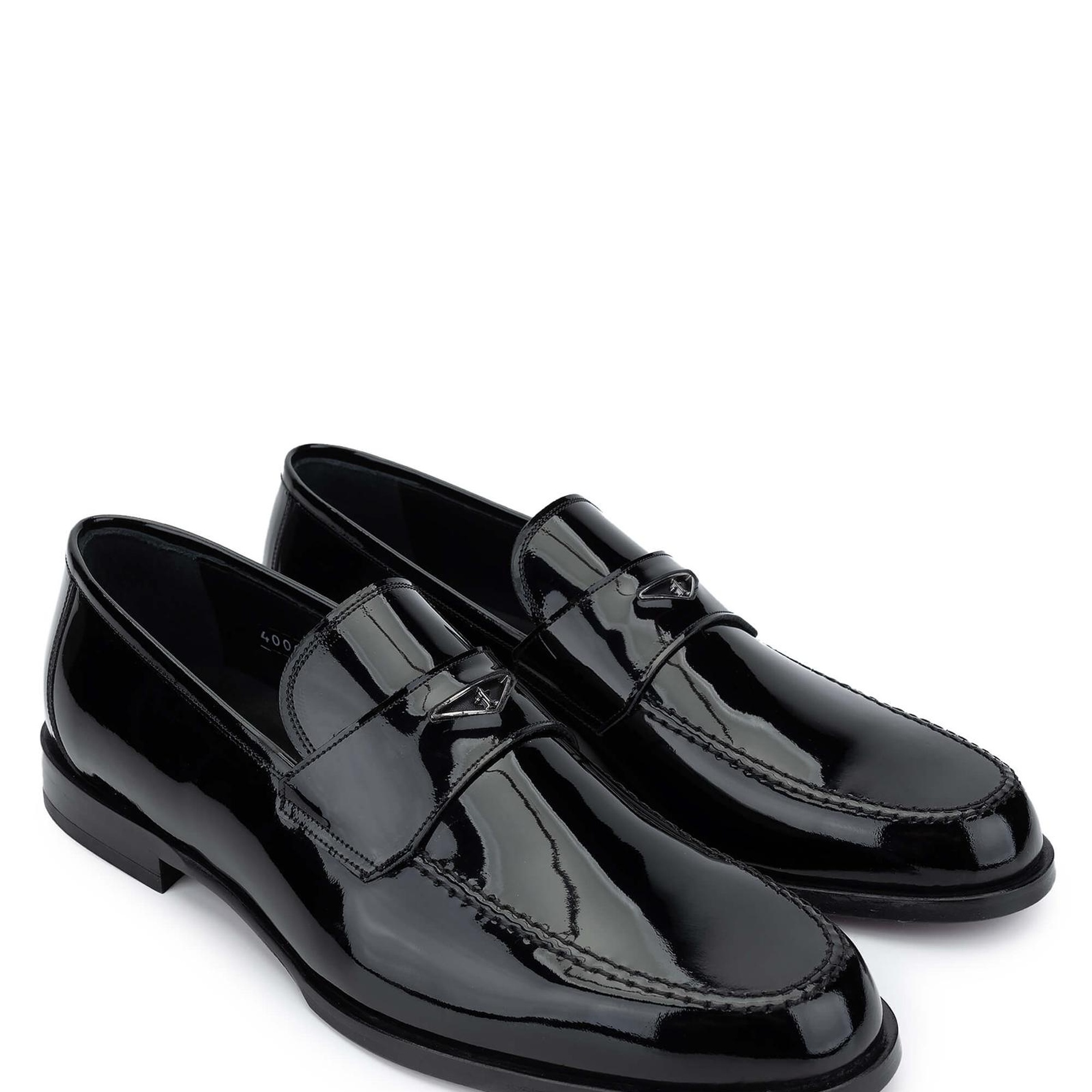 Tamer Tanca Erkek Hakiki Deri Siyah Rugan Loafer Ayakkabı