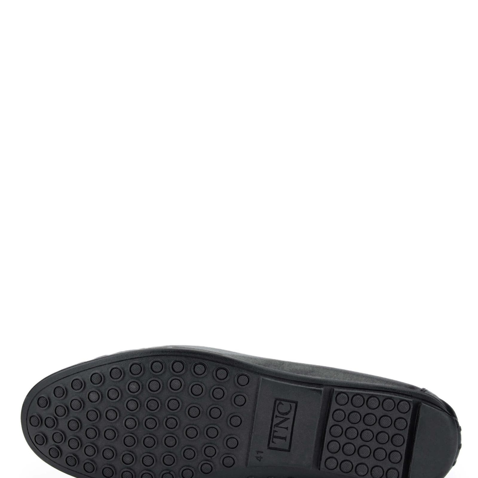 Tamer Tanca Erkek Hakiki Deri Siyah Loafer Ayakkabı