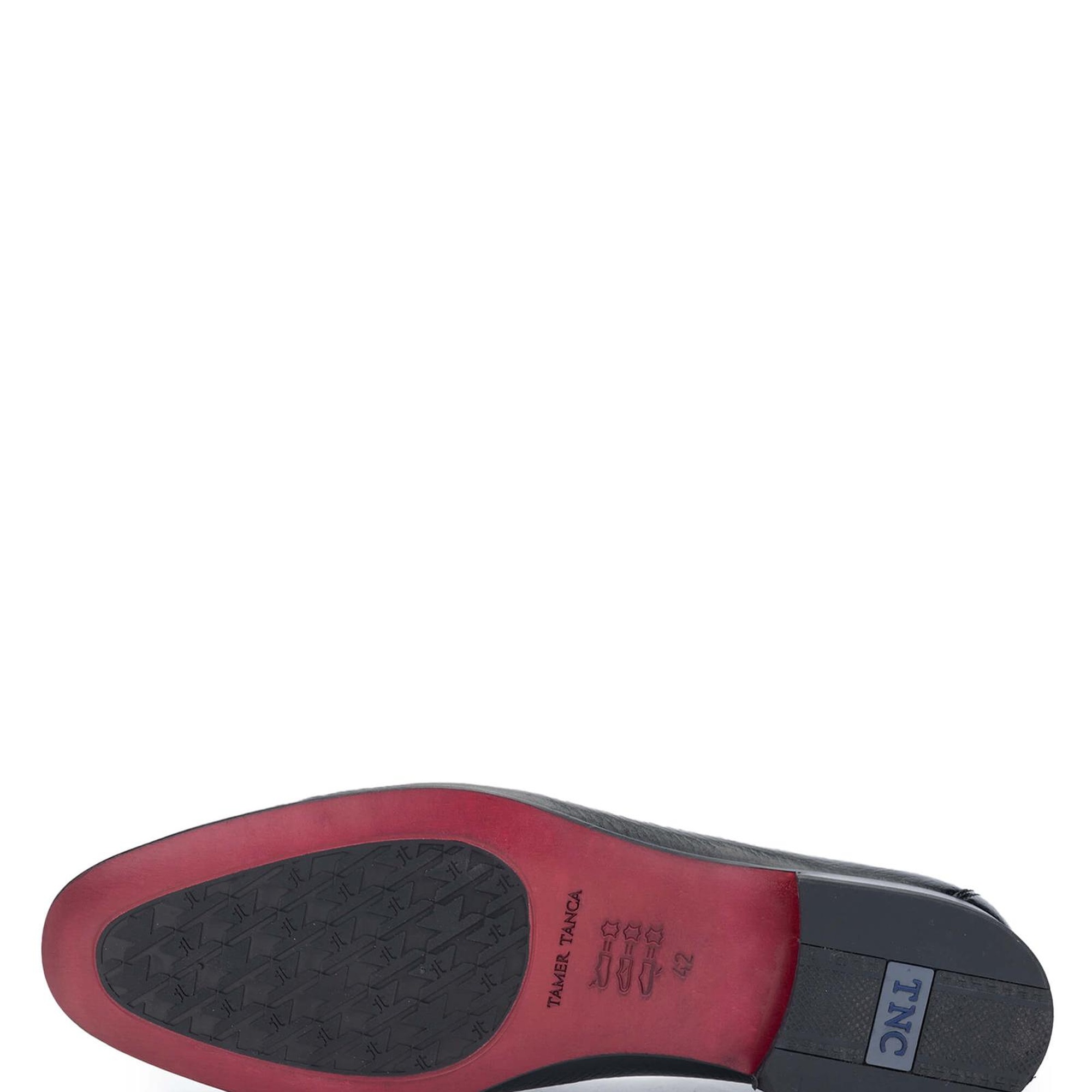 Tamer Tanca Erkek Hakiki Deri Siyah Loafer Ayakkabı