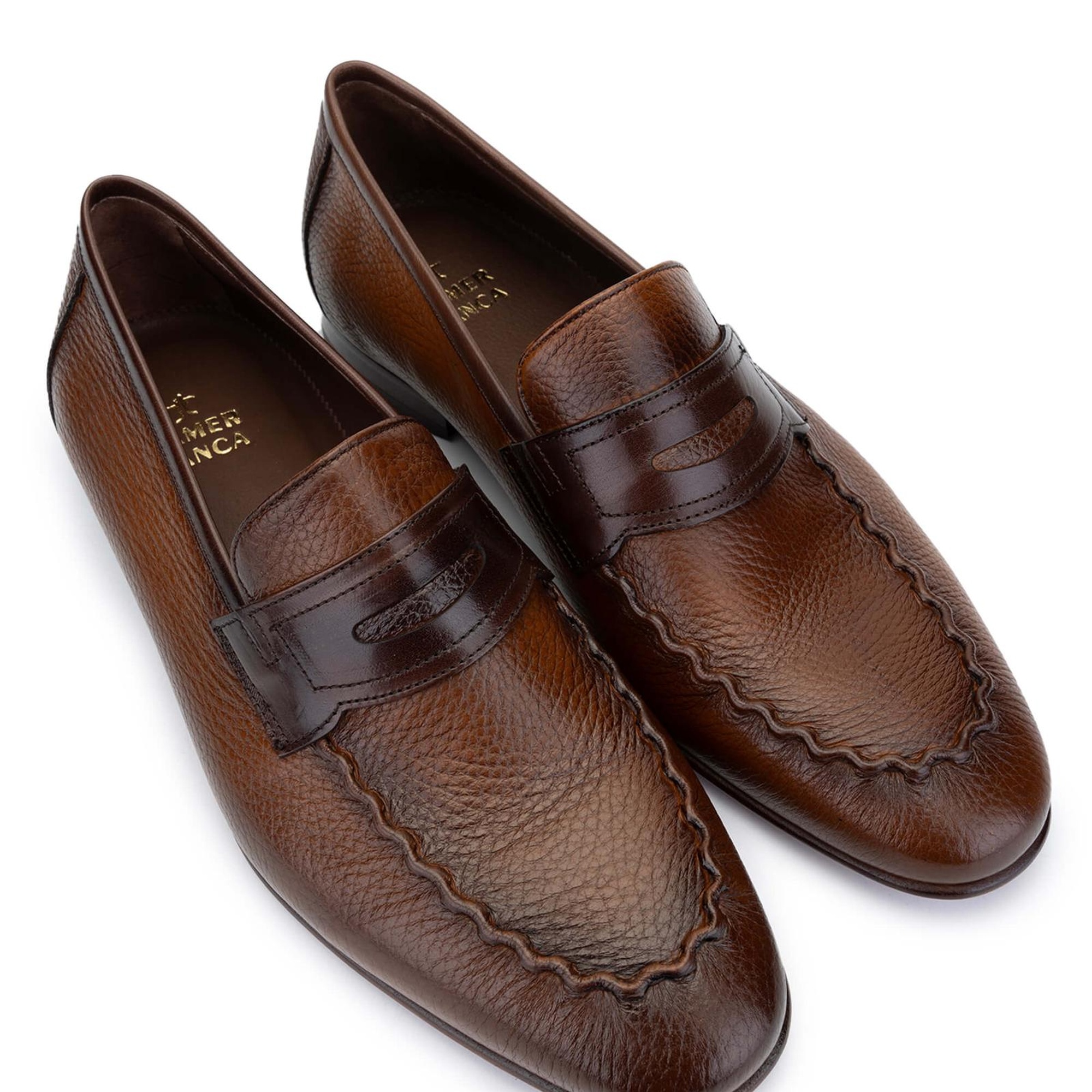 Tamer Tanca Erkek Hakiki Deri Taba Loafer Ayakkabı