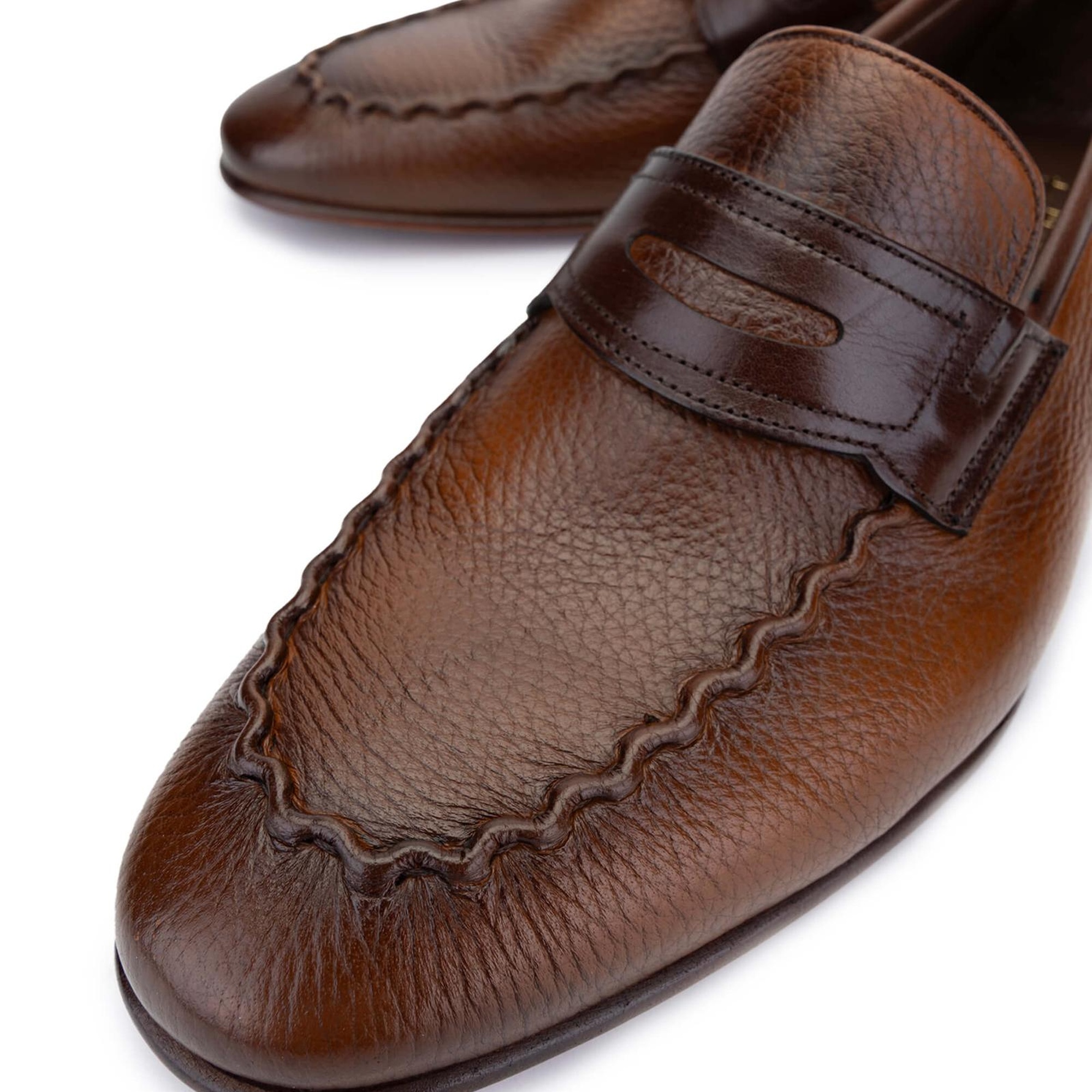 Tamer Tanca Erkek Hakiki Deri Taba Loafer Ayakkabı