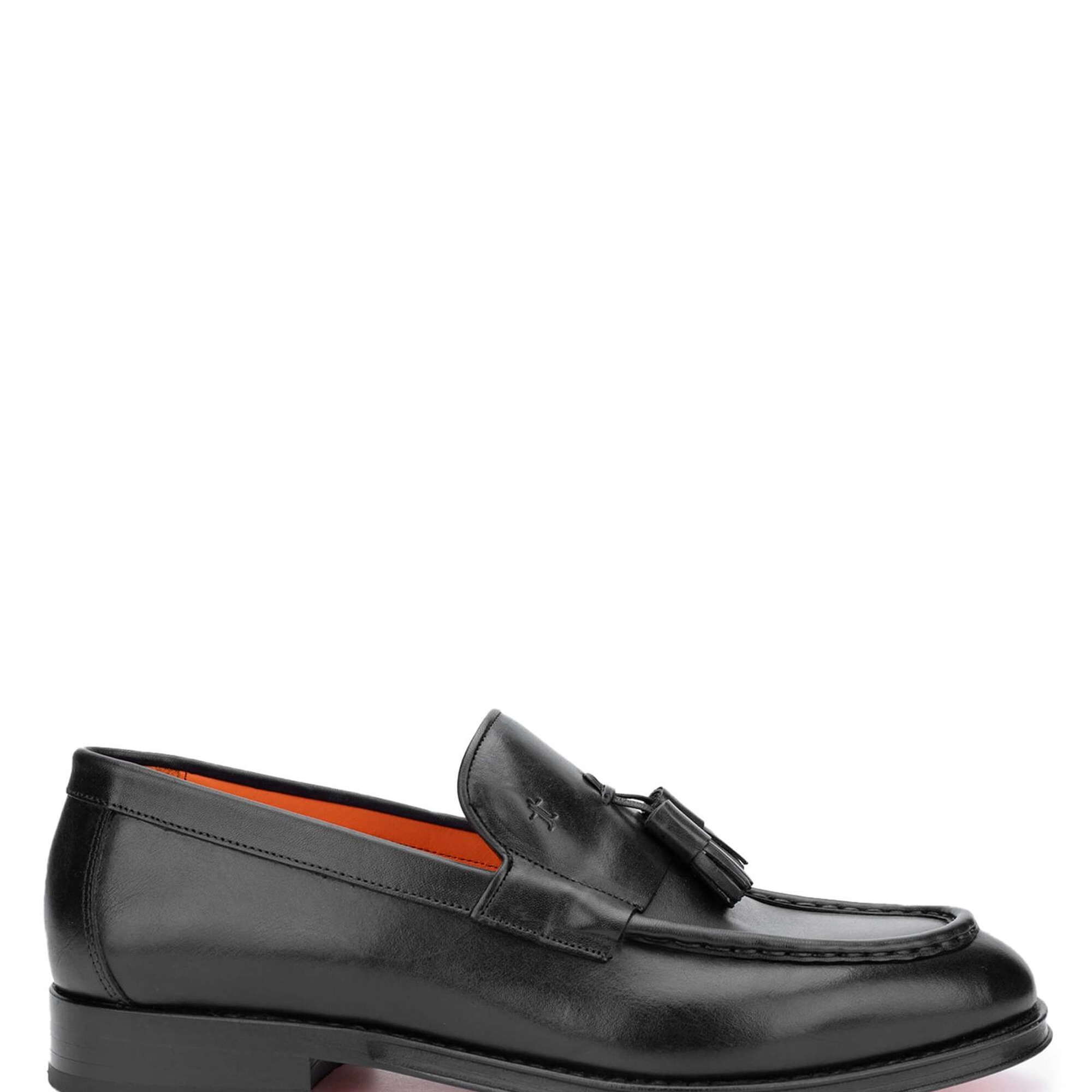 Tamer Tanca Erkek Hakiki Deri Siyah Loafer Ayakkabı