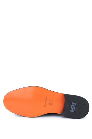  Tamer Tanca Erkek Hakiki Deri Siyah Loafer Ayakkabı