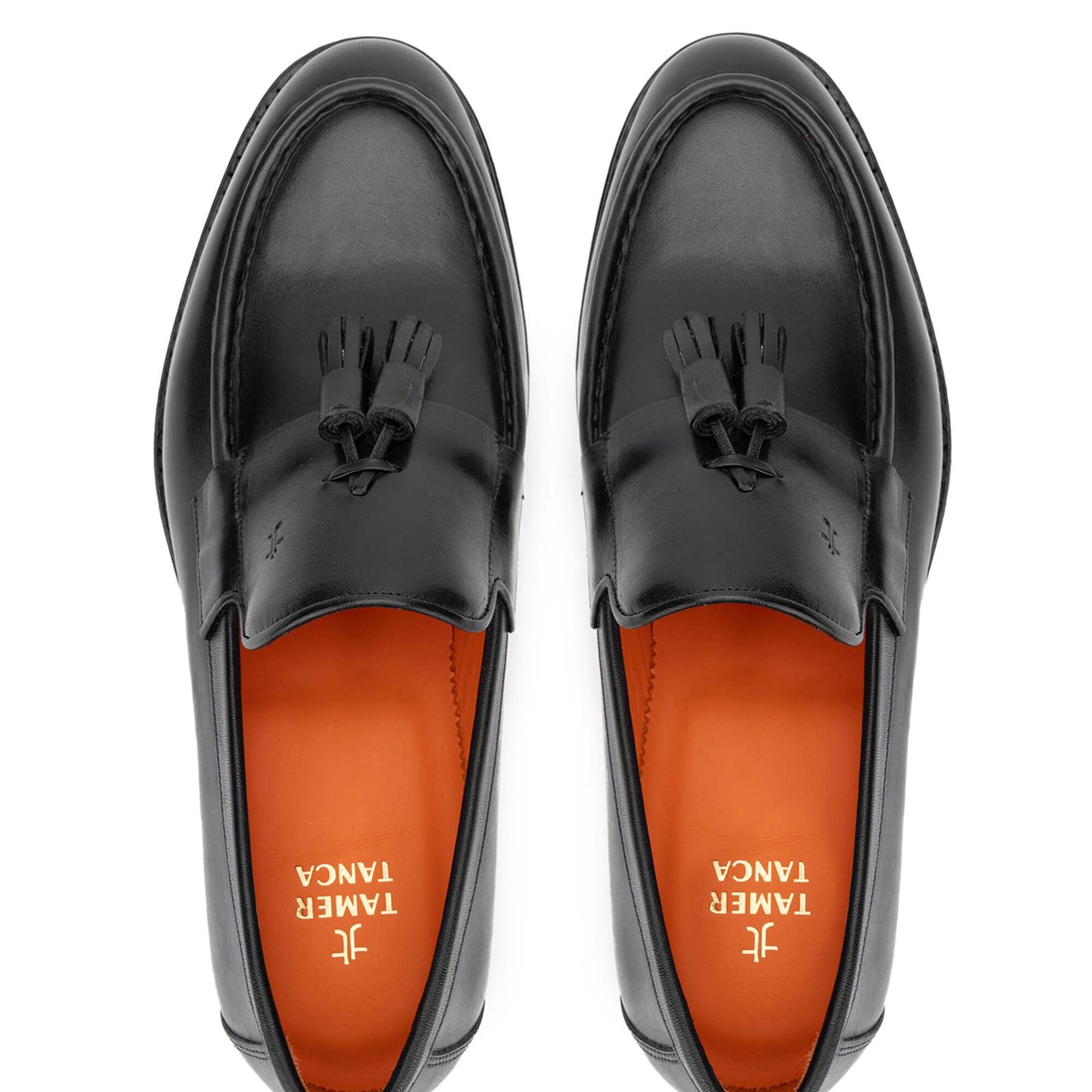 Tamer Tanca Erkek Hakiki Deri Siyah Loafer Ayakkabı