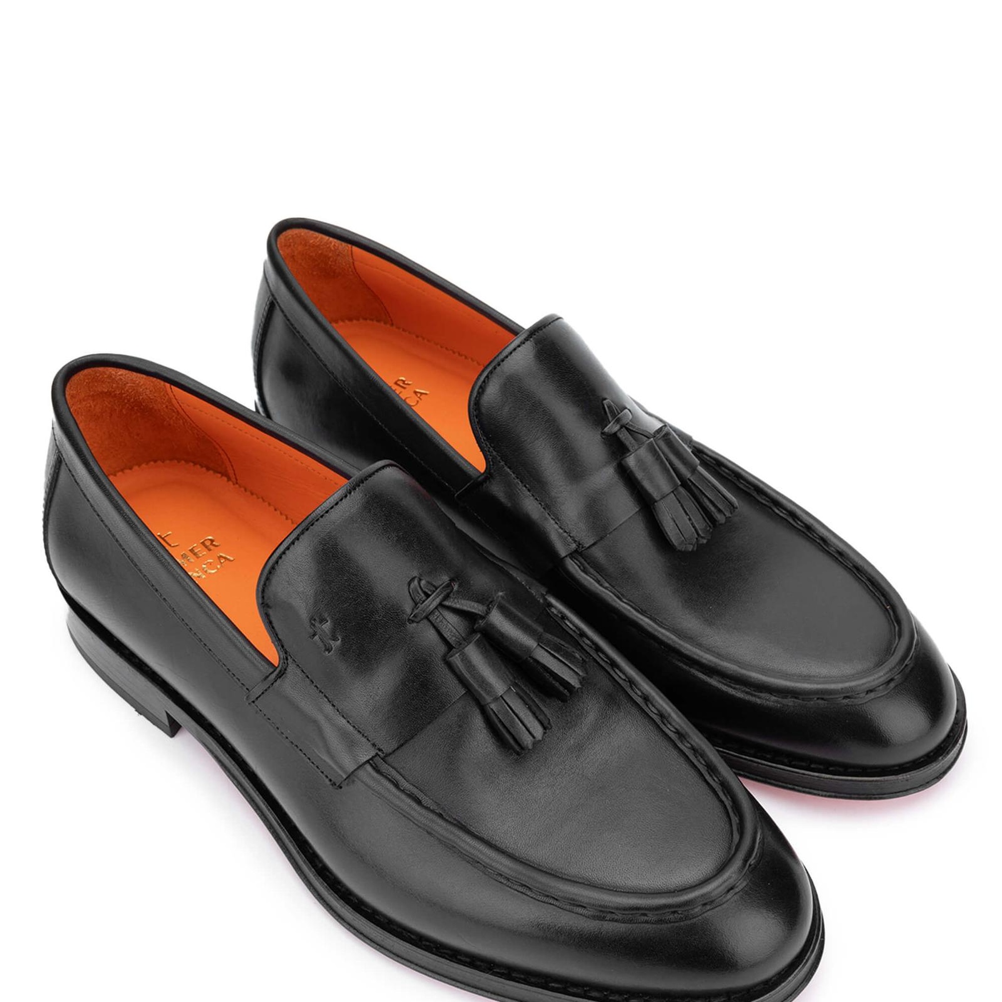 Tamer Tanca Erkek Hakiki Deri Siyah Loafer Ayakkabı