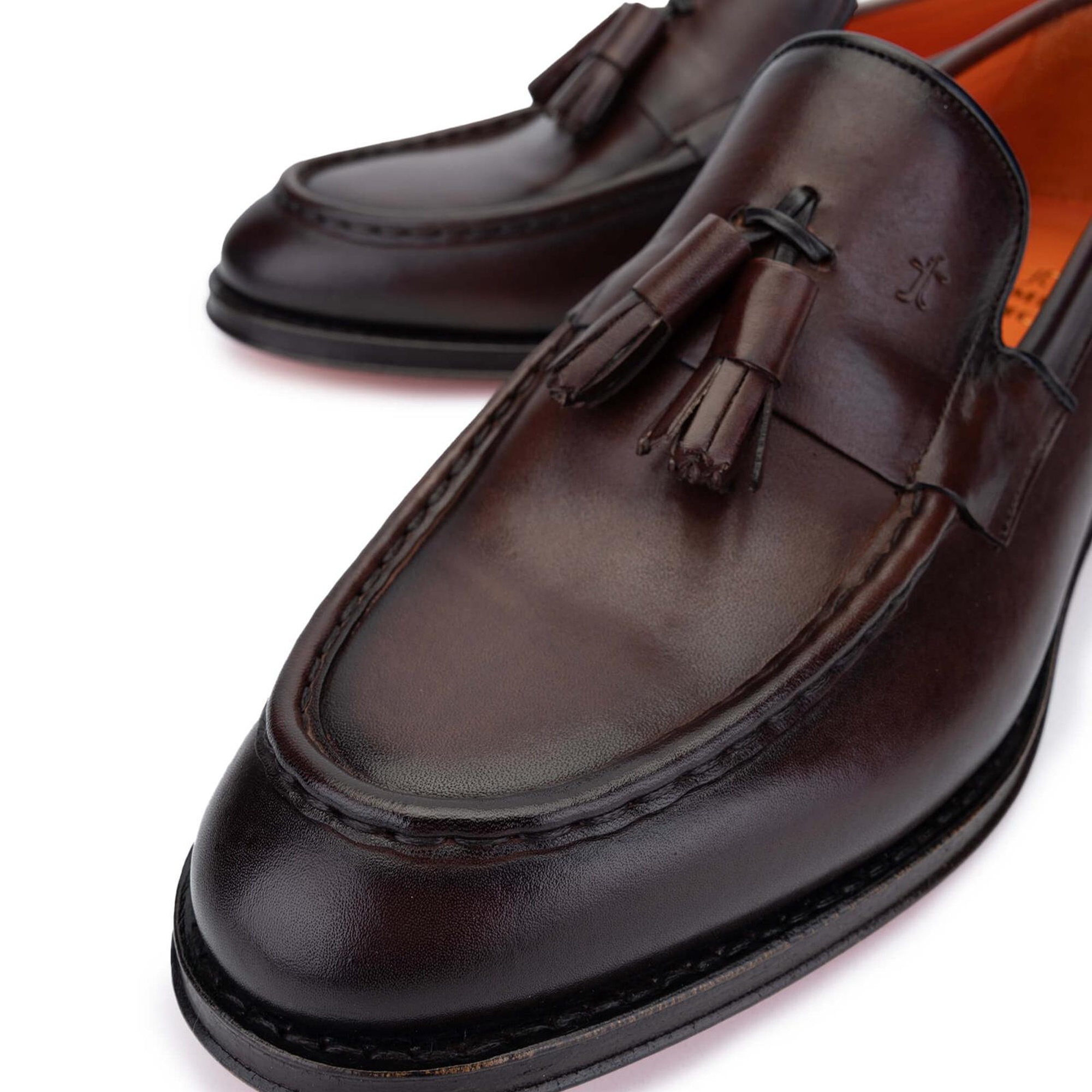 Tamer Tanca Erkek Hakiki Deri Kahverengi Loafer Ayakkabı