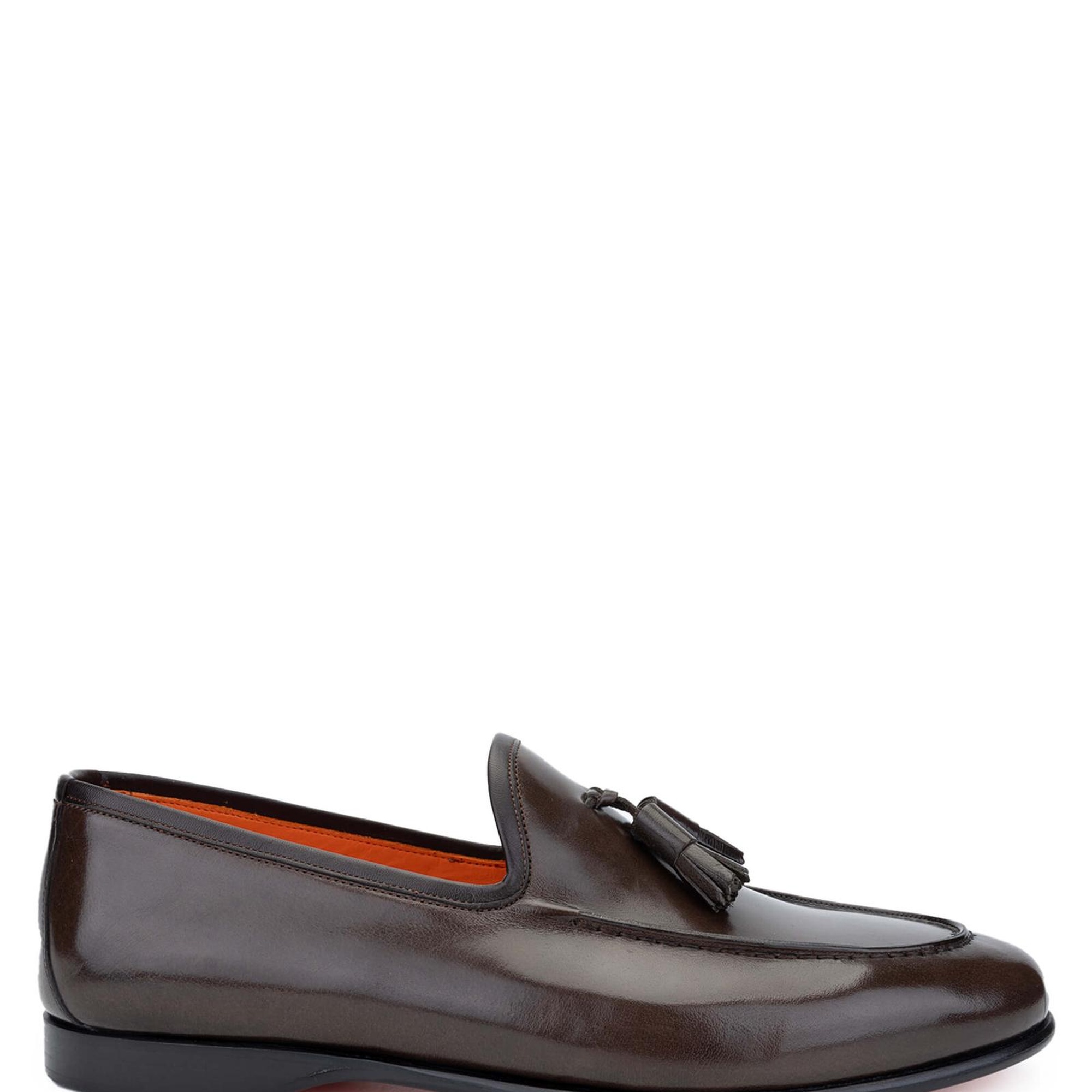 Tamer Tanca Erkek Hakiki Deri Kahverengi Loafer Ayakkabı