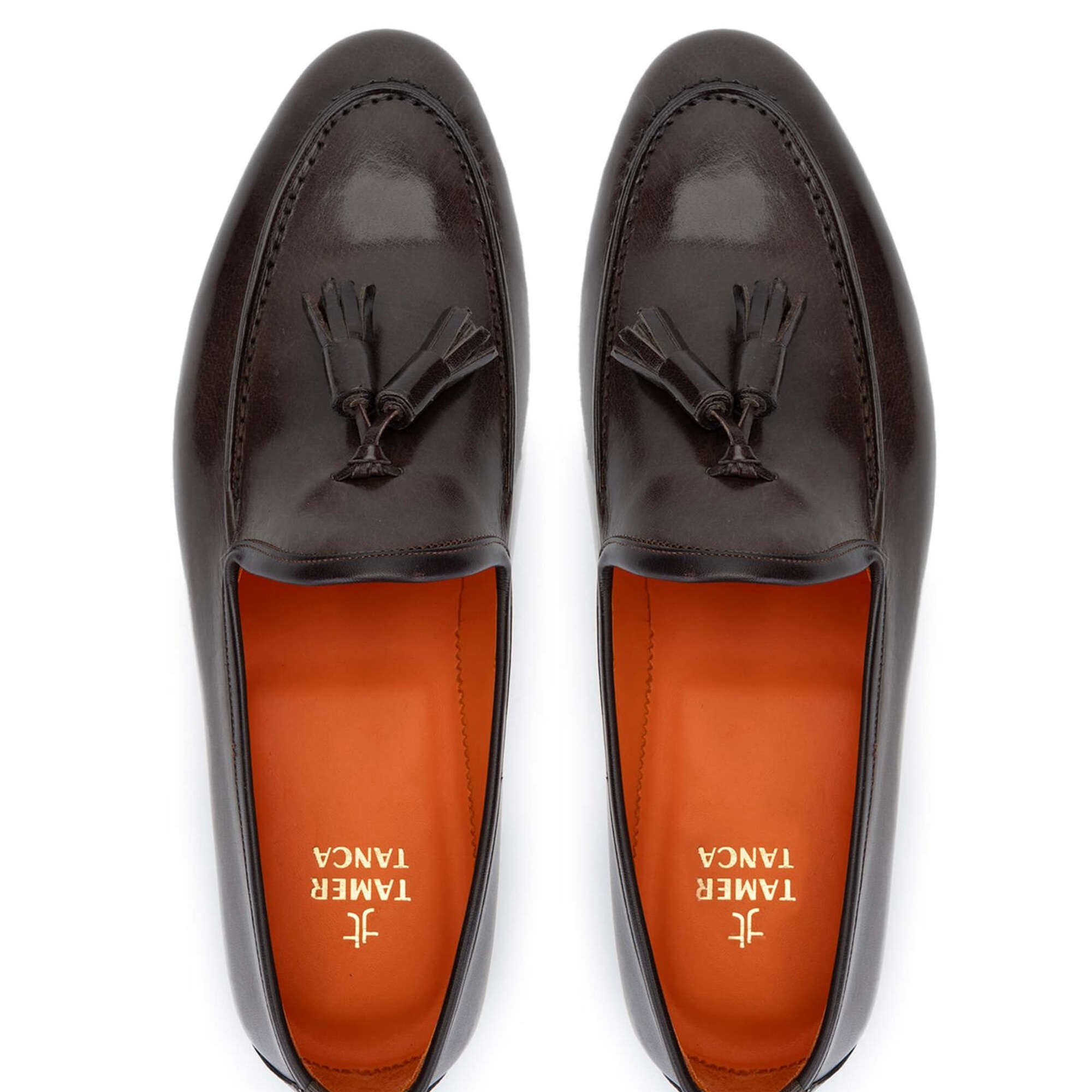 Tamer Tanca Erkek Hakiki Deri Kahverengi Loafer Ayakkabı