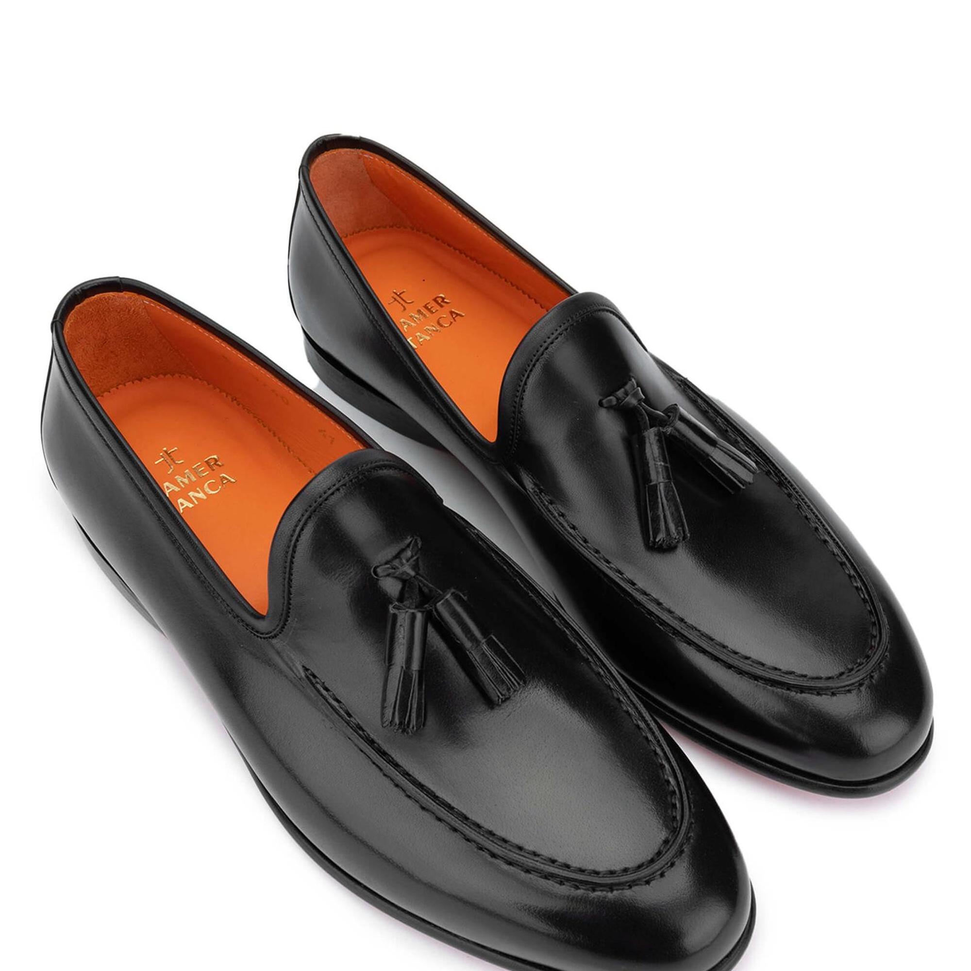 Tamer Tanca Erkek Hakiki Deri Siyah Loafer Ayakkabı