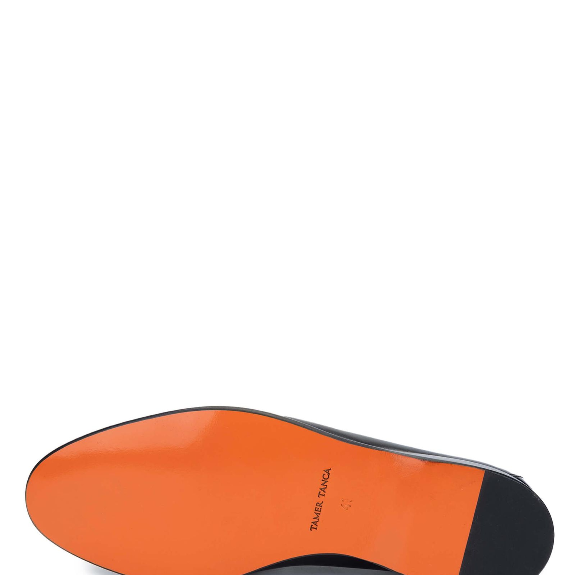 Tamer Tanca Erkek Hakiki Deri Siyah Loafer Ayakkabı