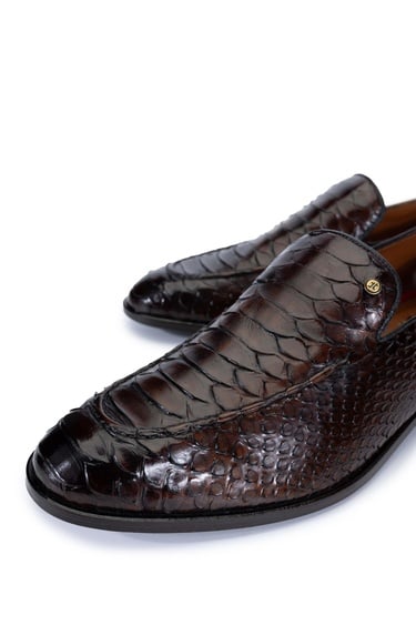  Tamer Tanca Erkek Hakiki Deri Taba Loafer Ayakkabı