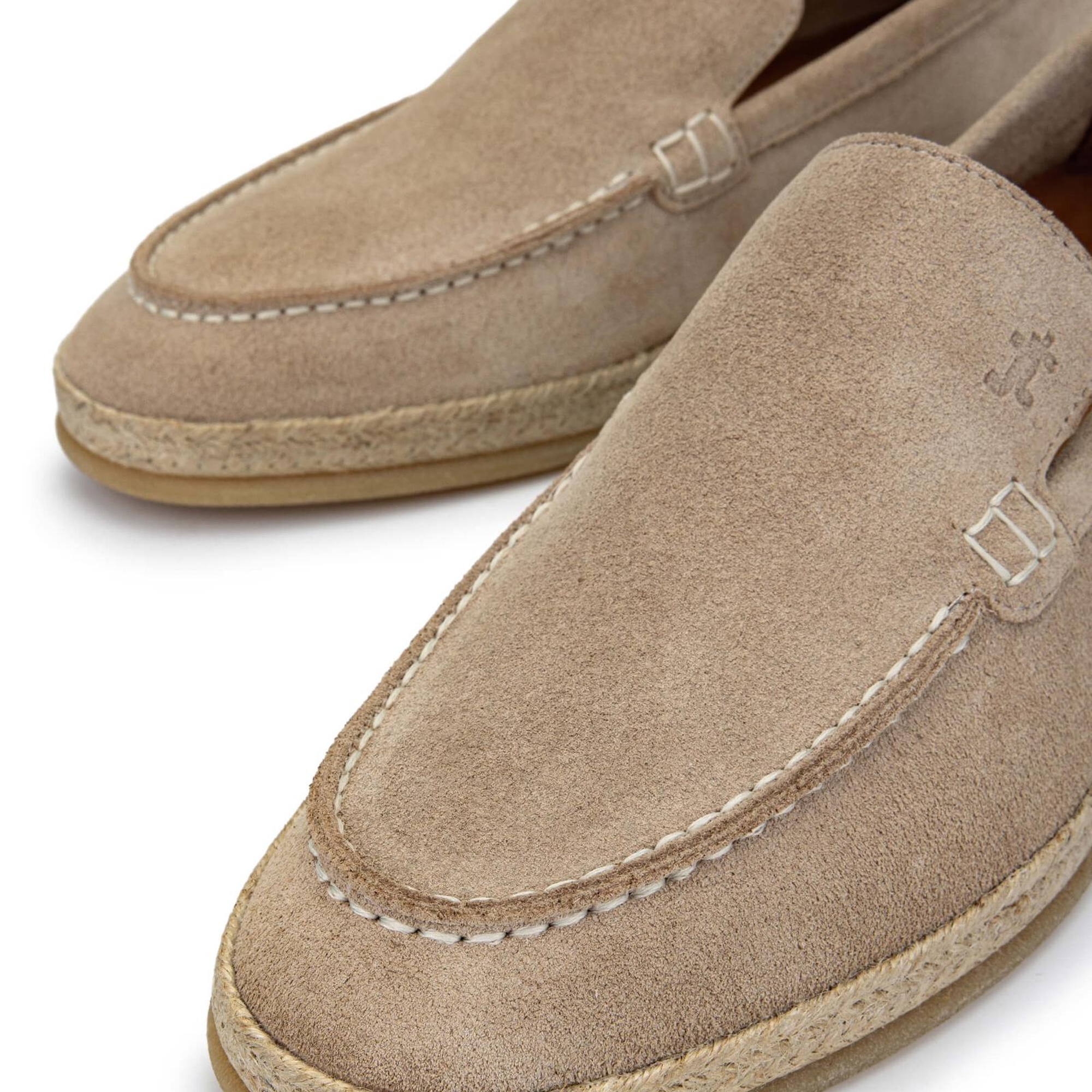 Tamer Tanca Erkek Hakiki Deri Bisküvi Süet Loafer Ayakkabı