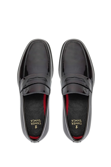  Tamer Tanca Erkek Hakiki Deri Bordo Loafer Ayakkabı