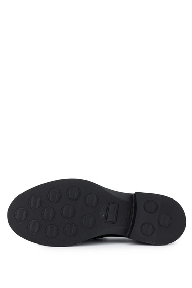  Tamer Tanca Erkek Hakiki Deri Siyah Açma Loafer Ayakkabı