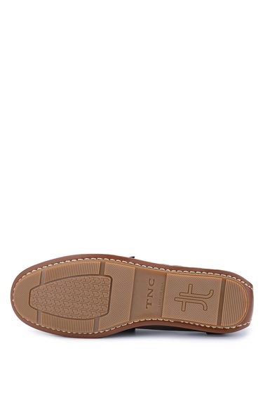  Tamer Tanca Erkek Hakiki Deri Kahverengi Loafer Ayakkabı