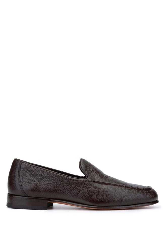  Tamer Tanca Erkek Hakiki Deri Kahverengi Loafer Ayakkabı