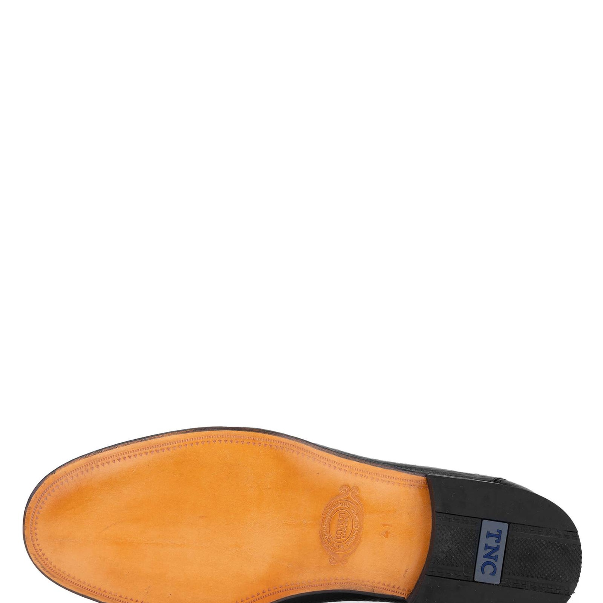 Tamer Tanca Erkek Hakiki Deri Siyah Loafer Ayakkabı