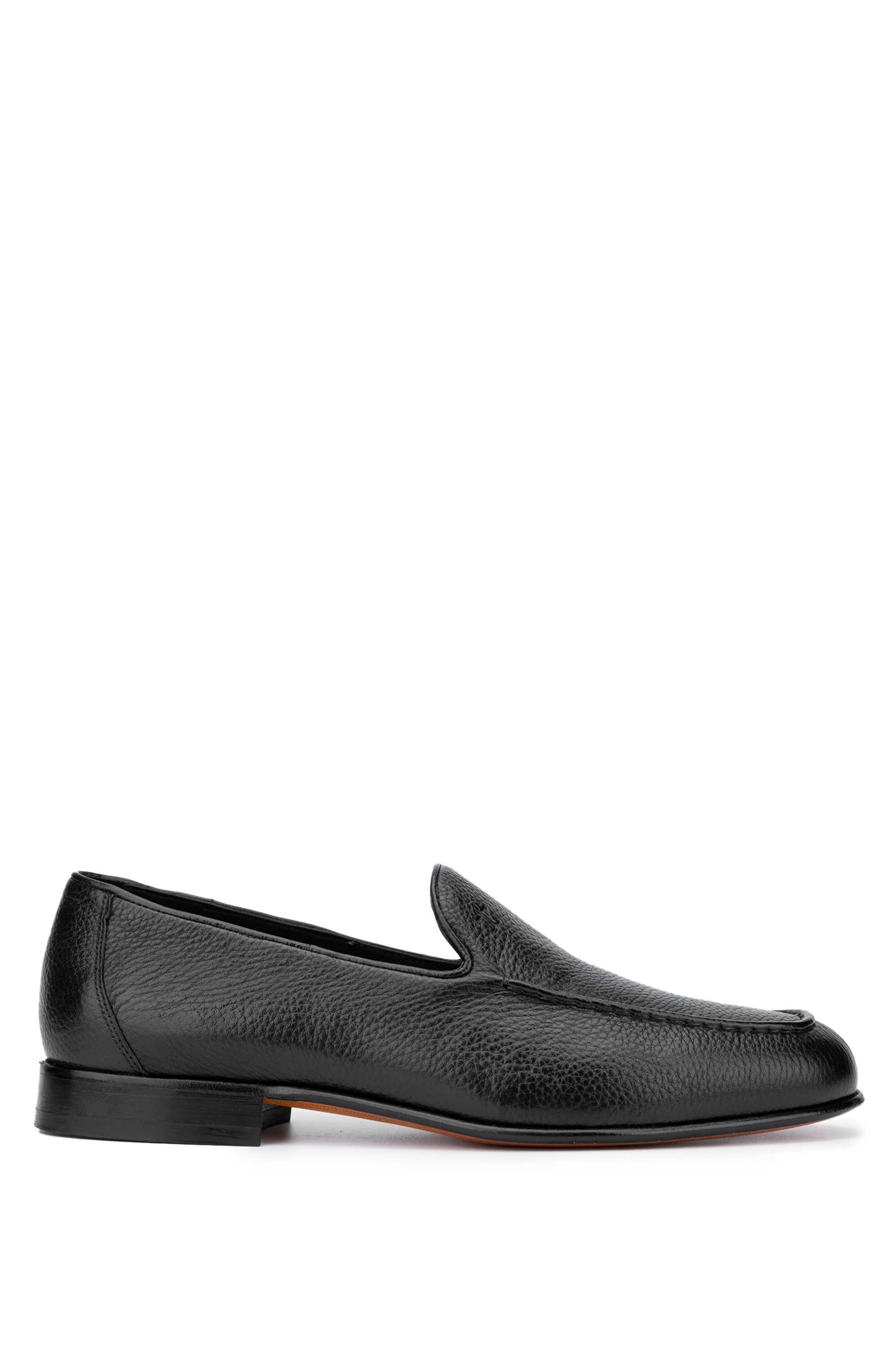  Tamer Tanca Erkek Hakiki Deri Siyah Loafer Ayakkabı