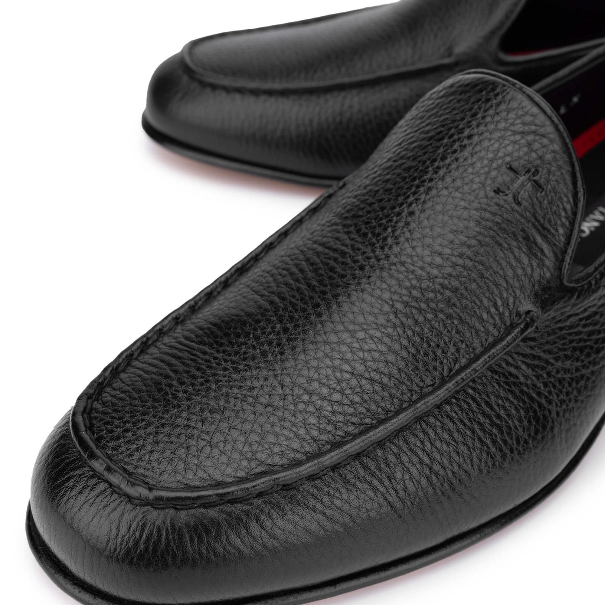 Tamer Tanca Erkek Hakiki Deri Siyah Loafer Ayakkabı