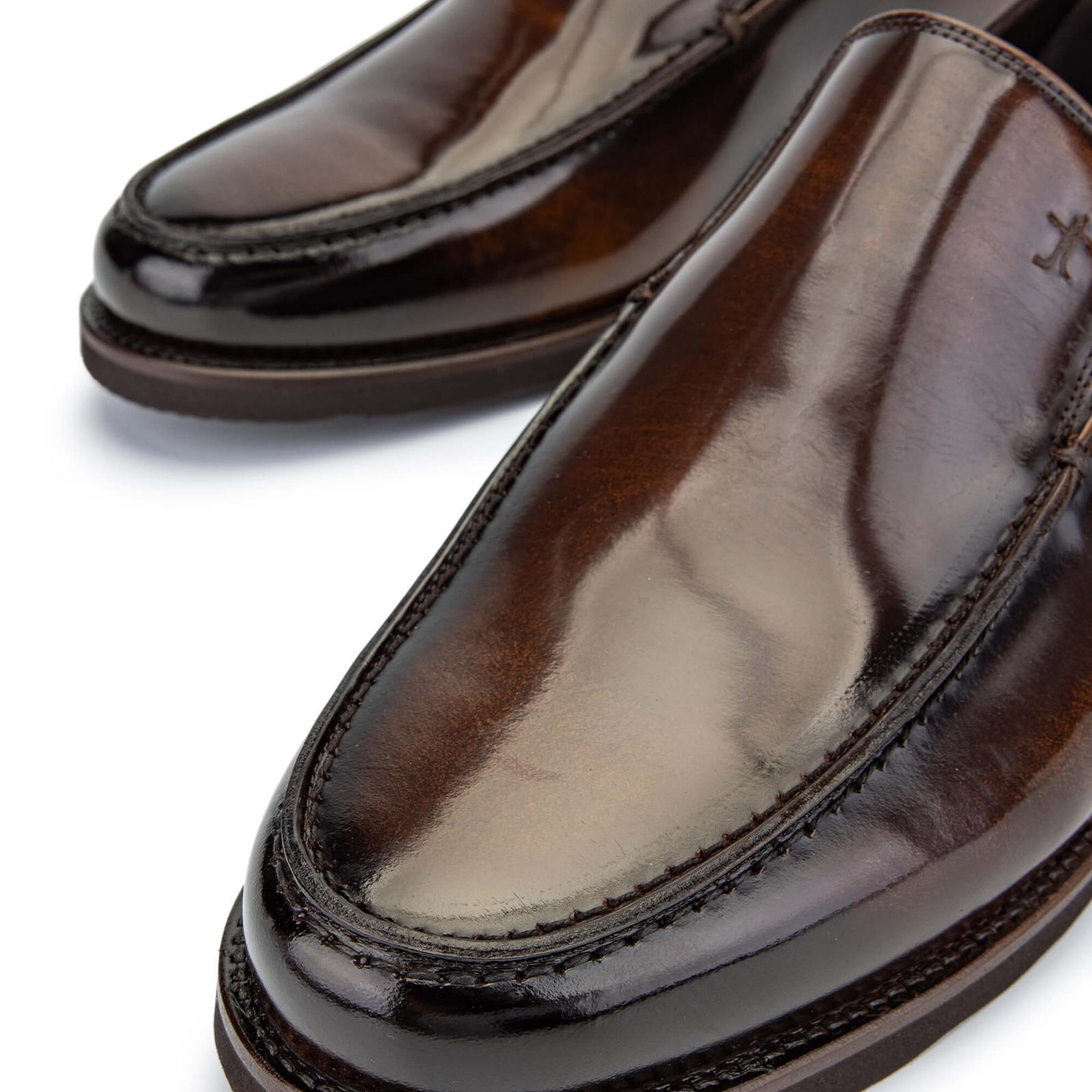 Tamer Tanca Erkek Hakiki Deri Kahverengi Açma Loafer Ayakkabı