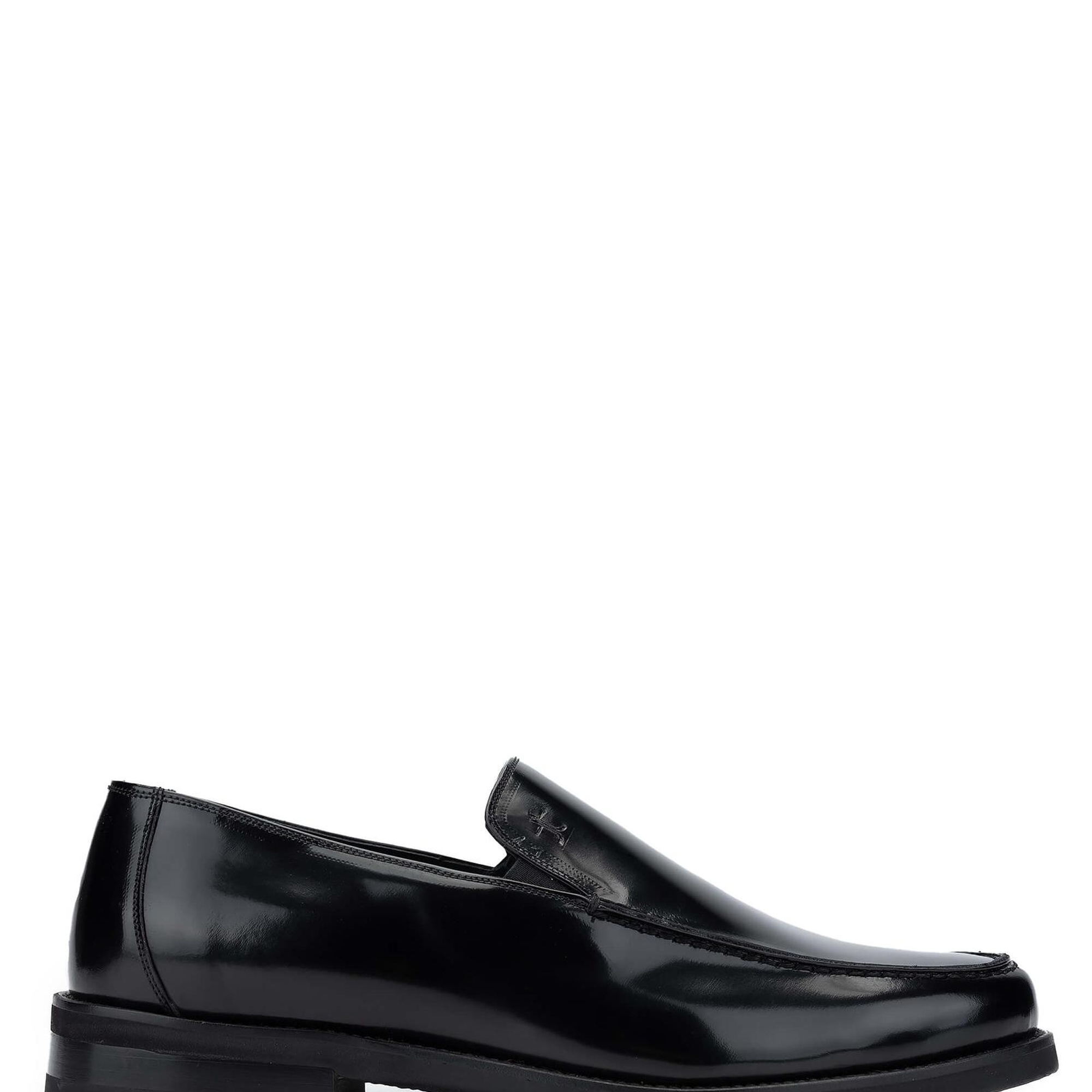 Tamer Tanca Erkek Hakiki Deri Siyah Açma Loafer Ayakkabı