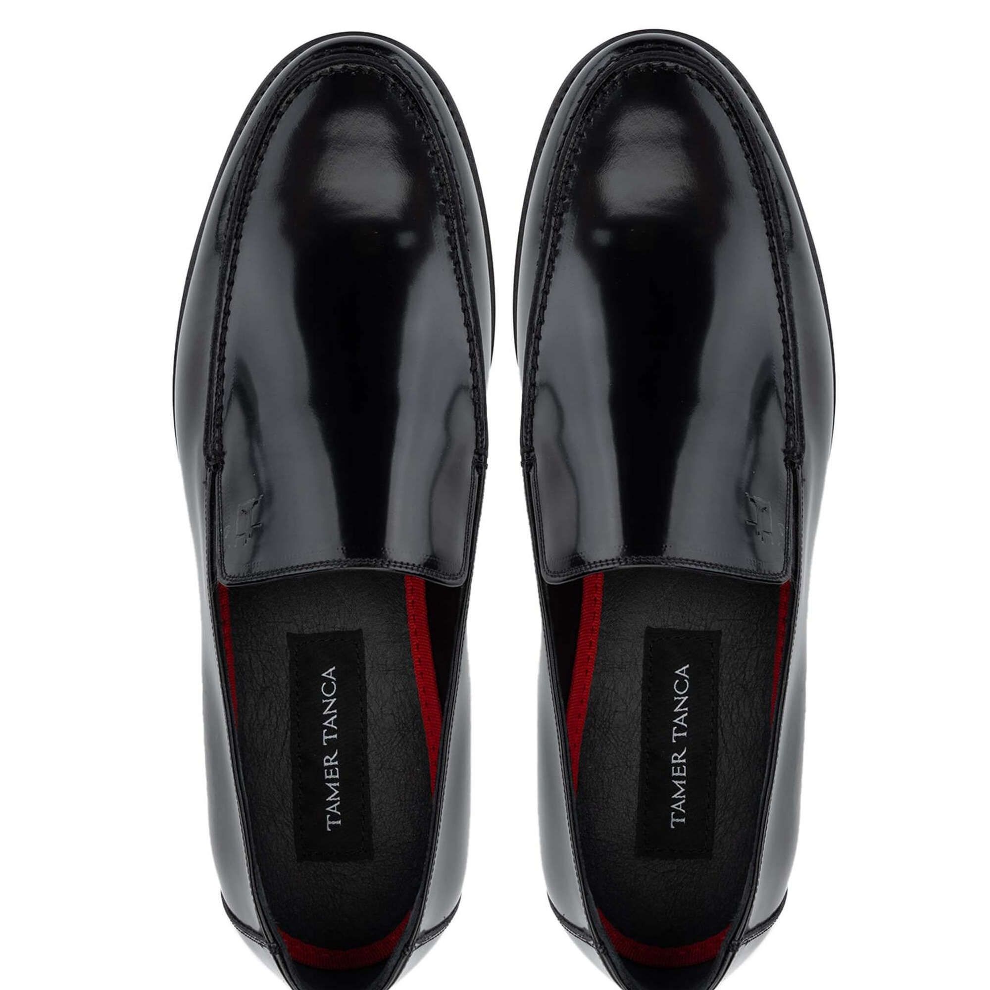 Tamer Tanca Erkek Hakiki Deri Siyah Açma Loafer Ayakkabı