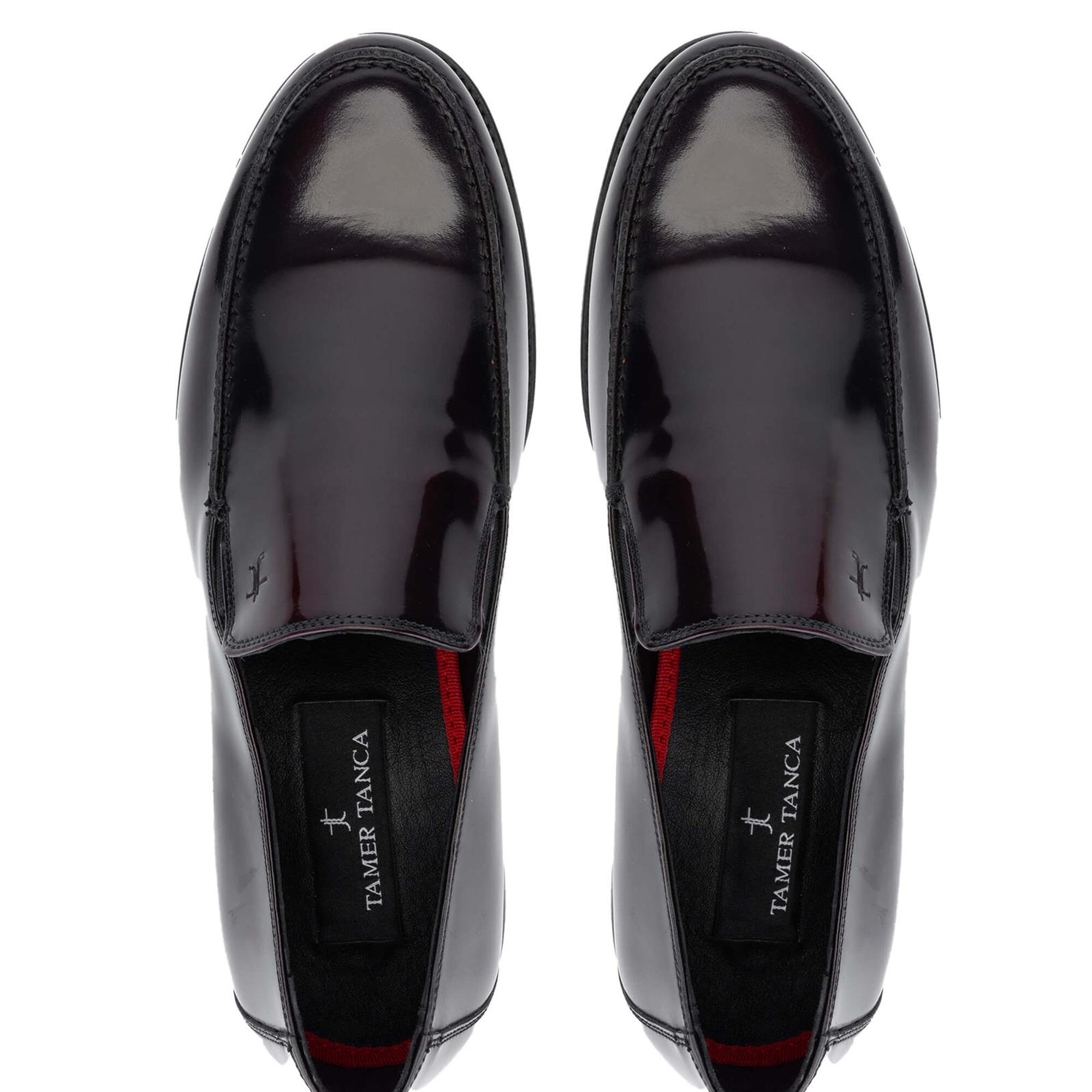 Tamer Tanca Erkek Hakiki Deri Bordo Açma Loafer Ayakkabı