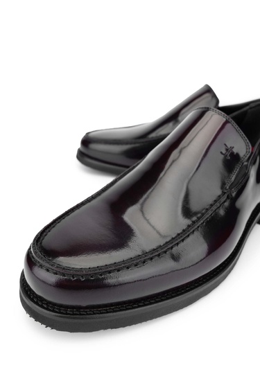  Tamer Tanca Erkek Hakiki Deri Bordo Açma Loafer Ayakkabı