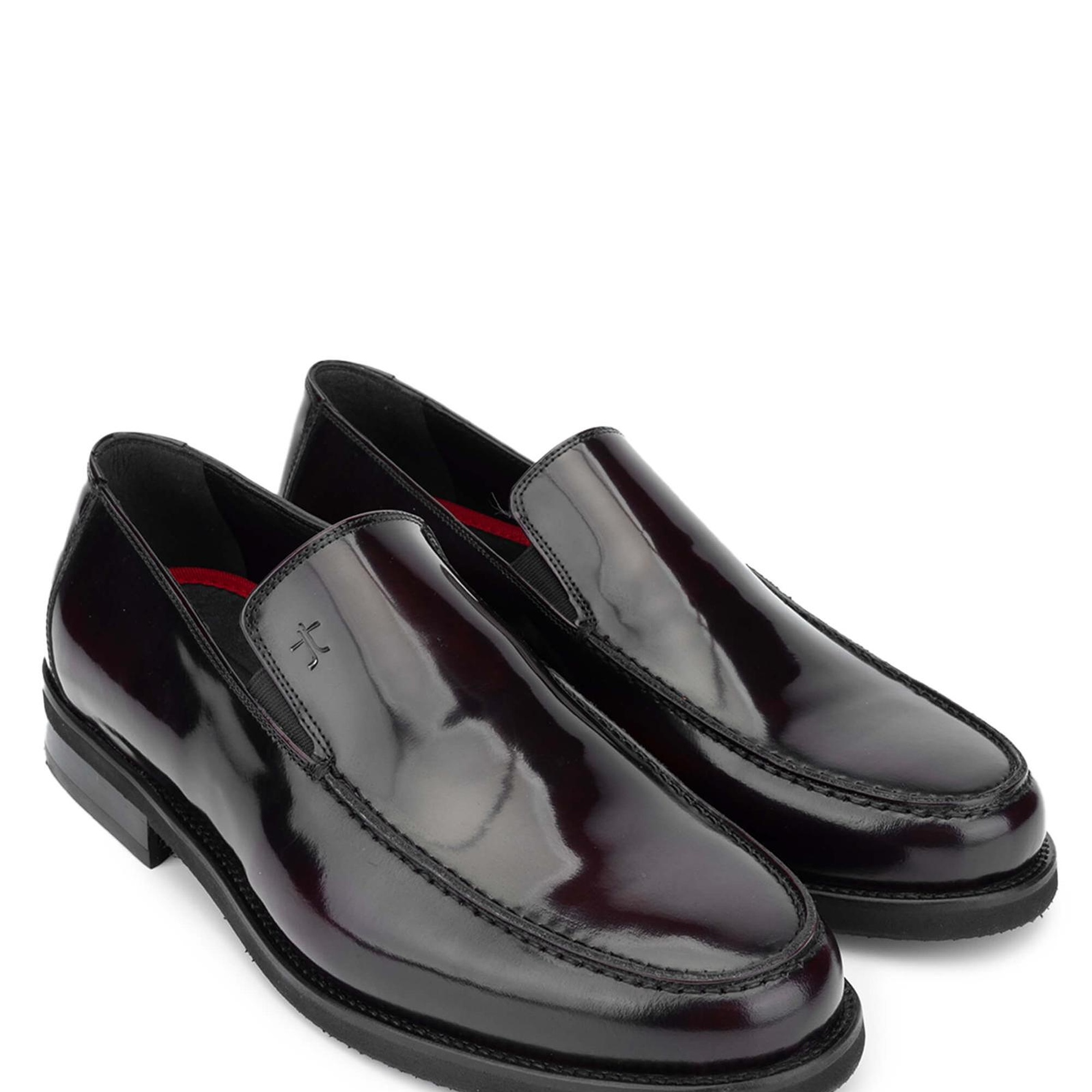 Tamer Tanca Erkek Hakiki Deri Bordo Açma Loafer Ayakkabı