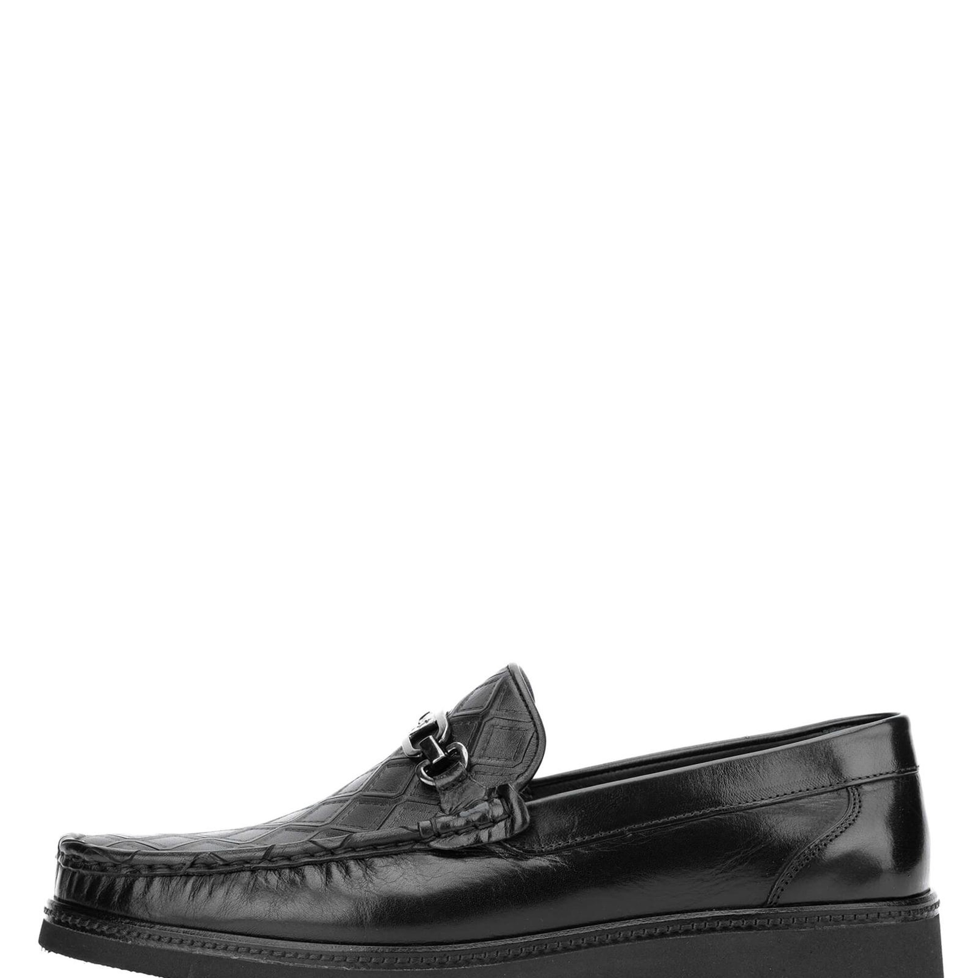 Tamer Tanca Erkek Hakiki Deri Siyah Loafer Ayakkabı