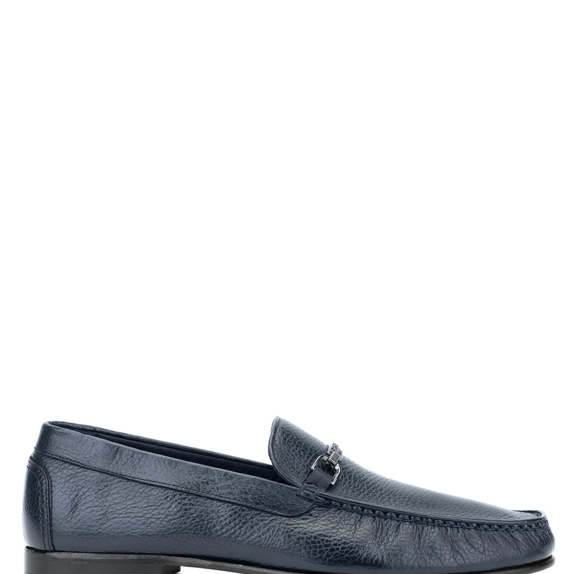 Tamer Tanca Erkek Hakiki Deri Lacivert Loafer Ayakkabı