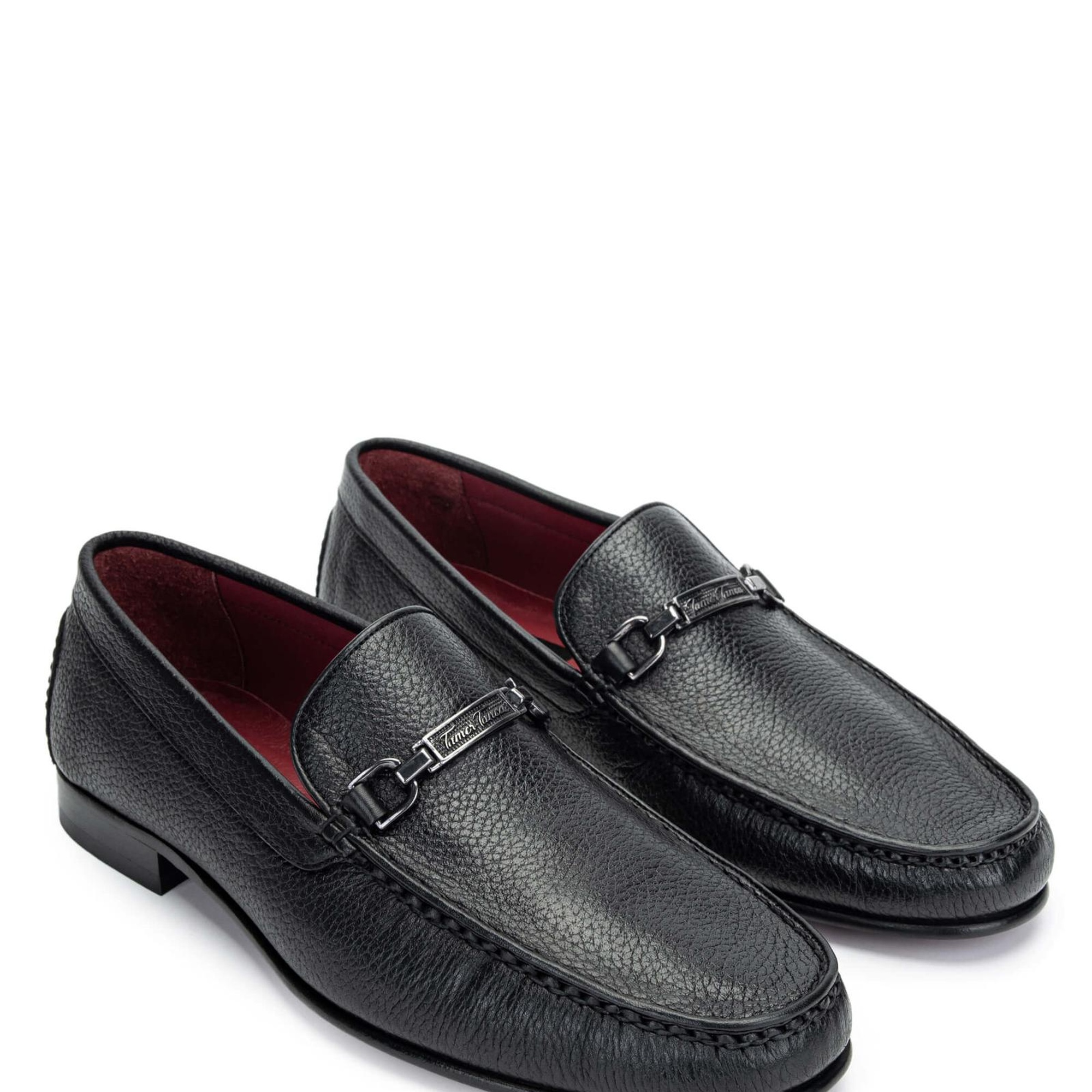 Tamer Tanca Erkek Hakiki Deri Siyah Loafer Ayakkabı