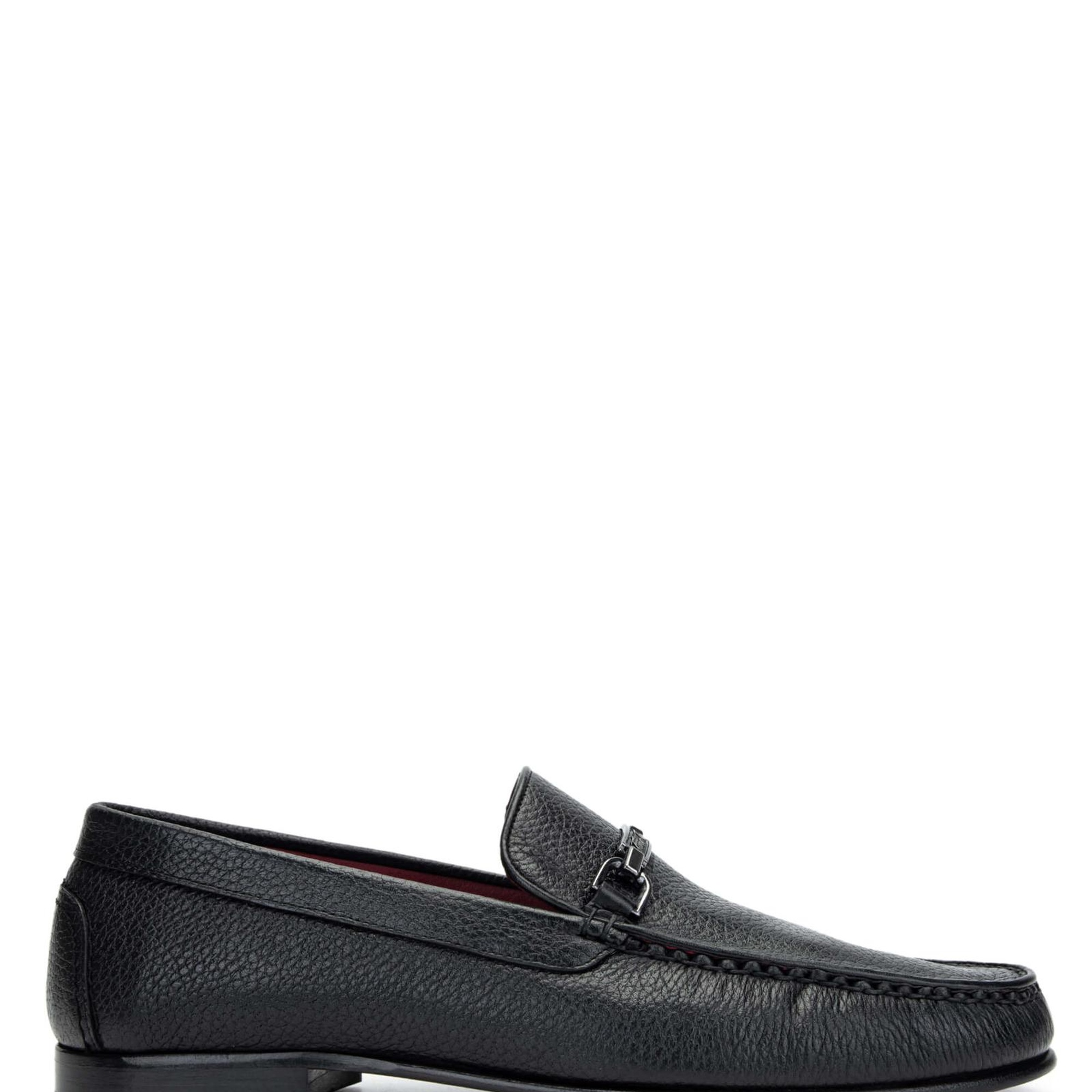 Tamer Tanca Erkek Hakiki Deri Siyah Loafer Ayakkabı