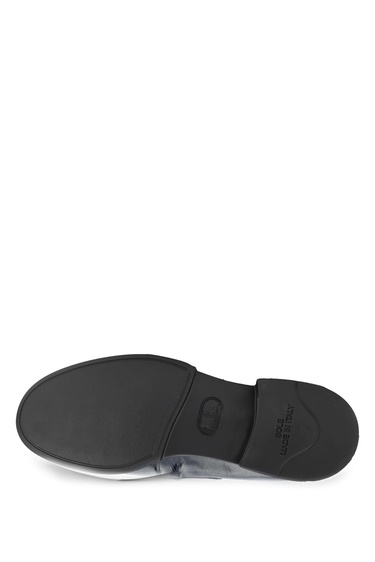  Tamer Tanca Erkek Hakiki Deri Lacivert Loafer Ayakkabı