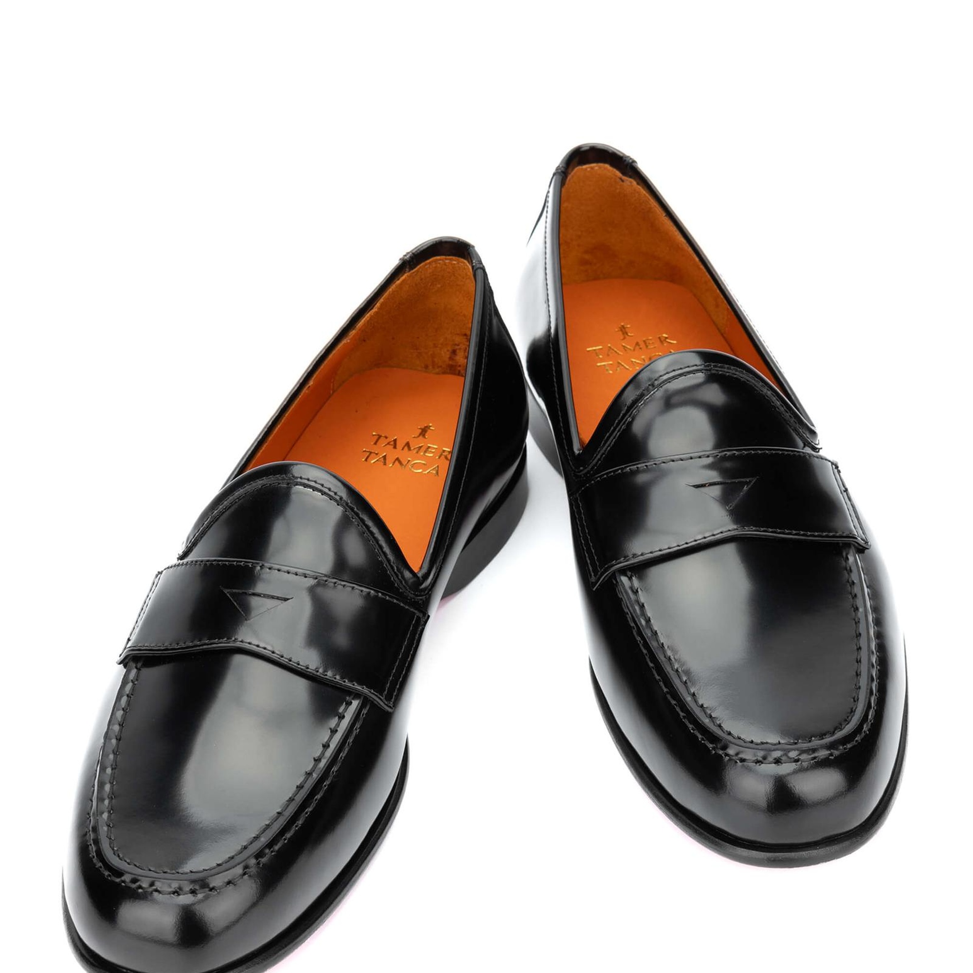 Tamer Tanca Erkek Hakiki Deri Siyah Açma Loafer Ayakkabı