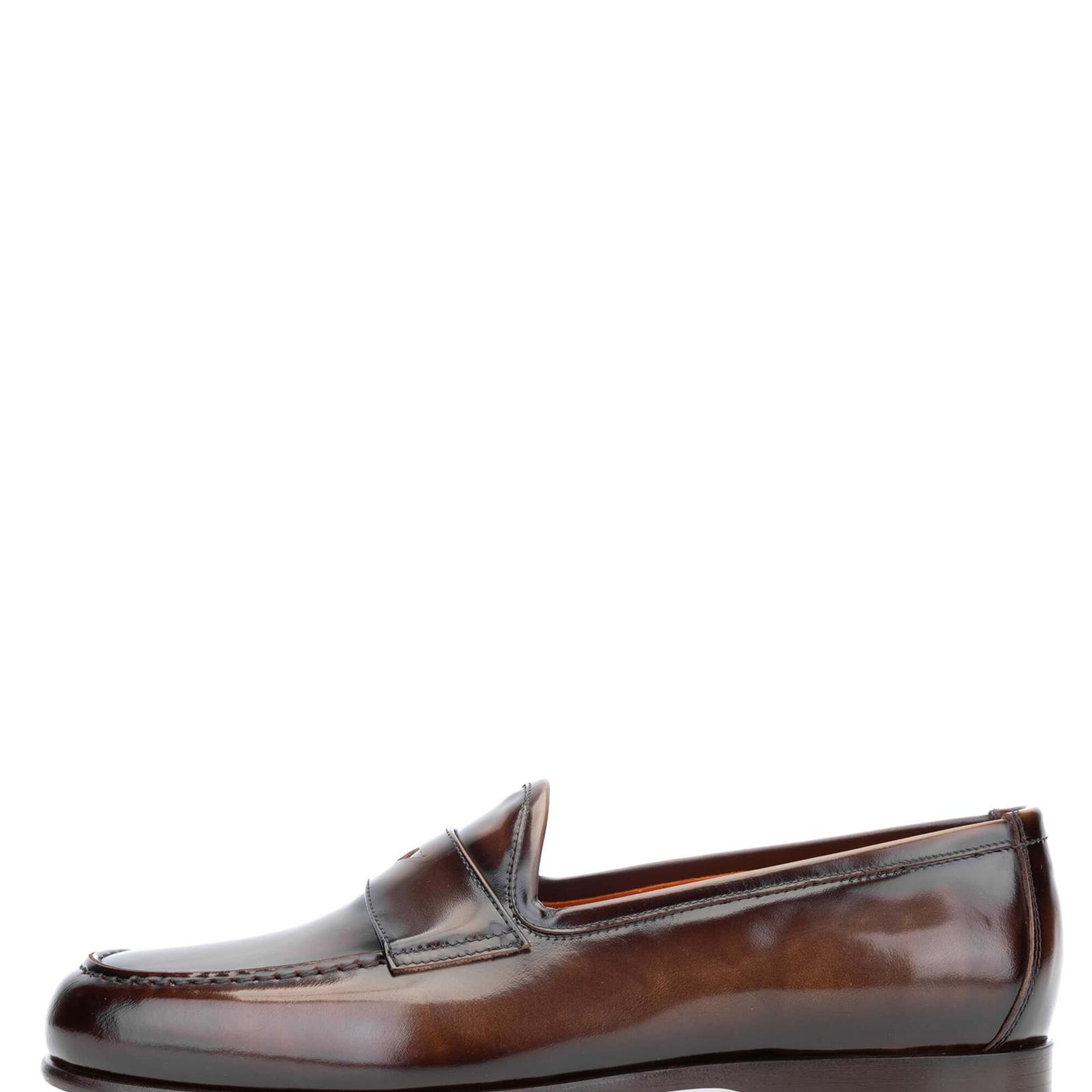 Tamer Tanca Erkek Hakiki Deri Kahverengi Loafer Ayakkabı