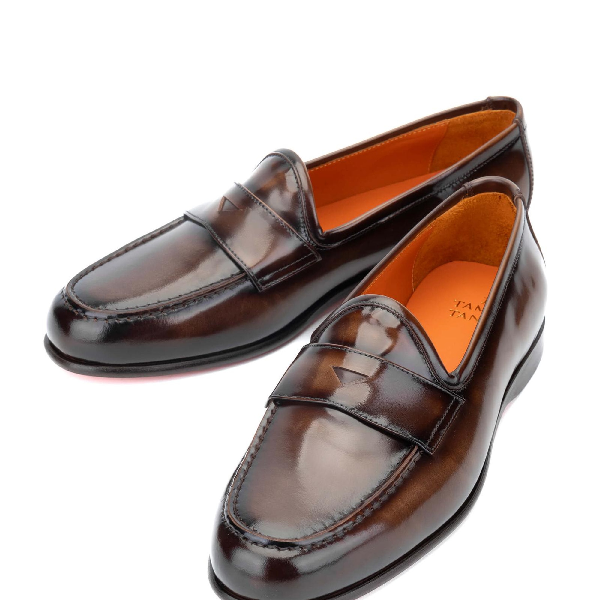 Tamer Tanca Erkek Hakiki Deri Kahverengi Loafer Ayakkabı