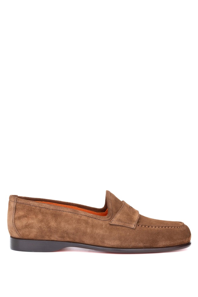  Tamer Tanca Erkek Hakiki Deri Tütün Süet Loafer Ayakkabı
