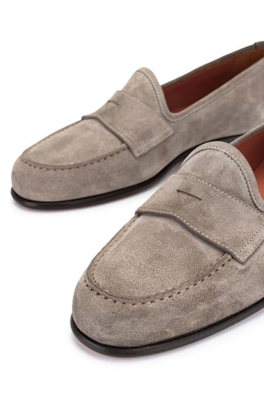  Tamer Tanca Erkek Hakiki Deri Bej Loafer Ayakkabı