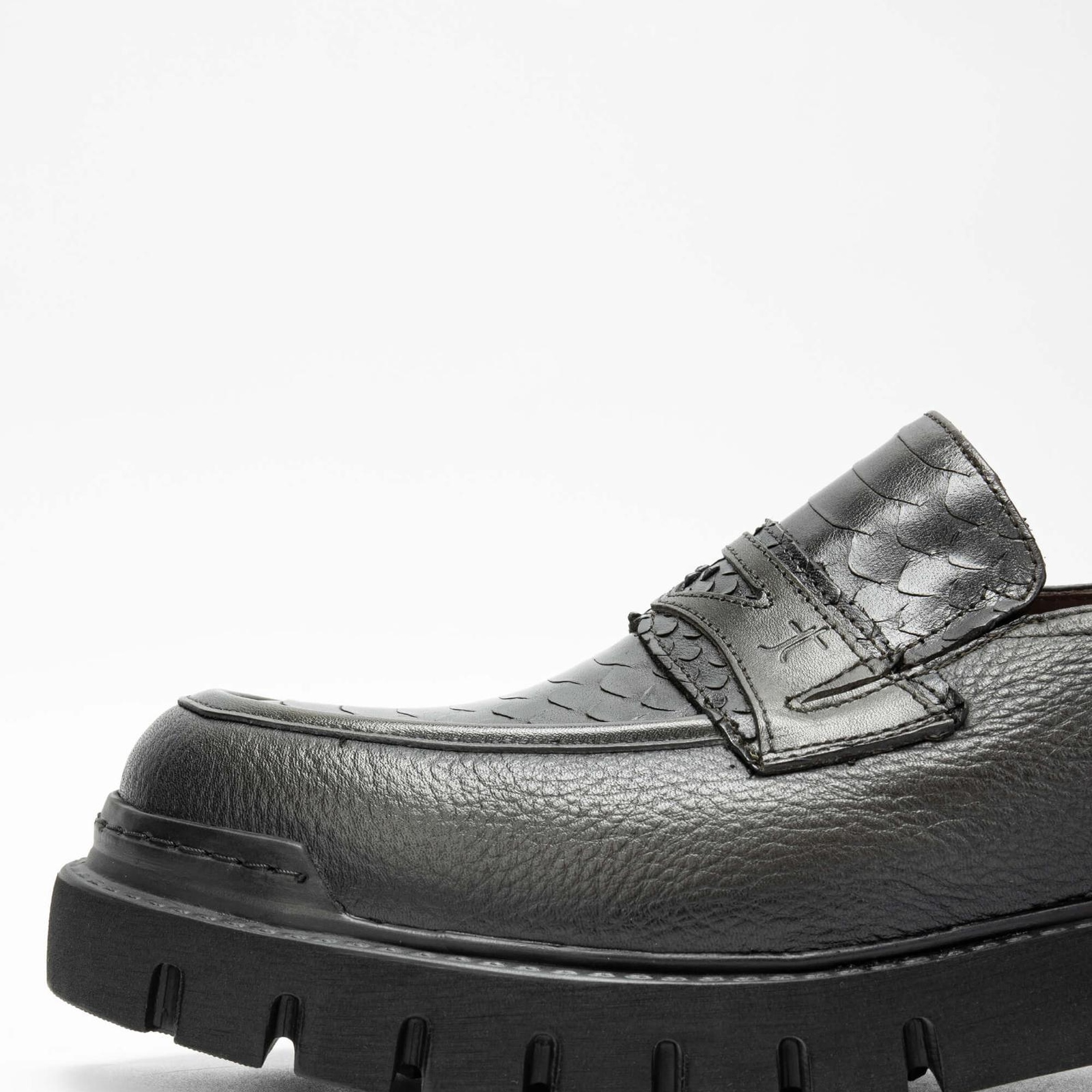 Tamer Tanca Erkek Hakiki Deri Haki Loafer Ayakkabı