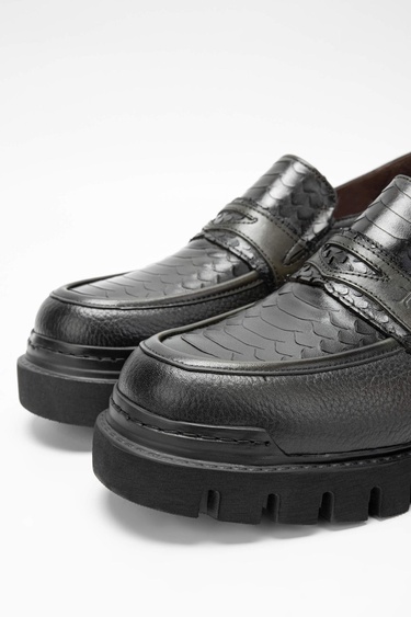  Tamer Tanca Erkek Hakiki Deri Haki Loafer Ayakkabı