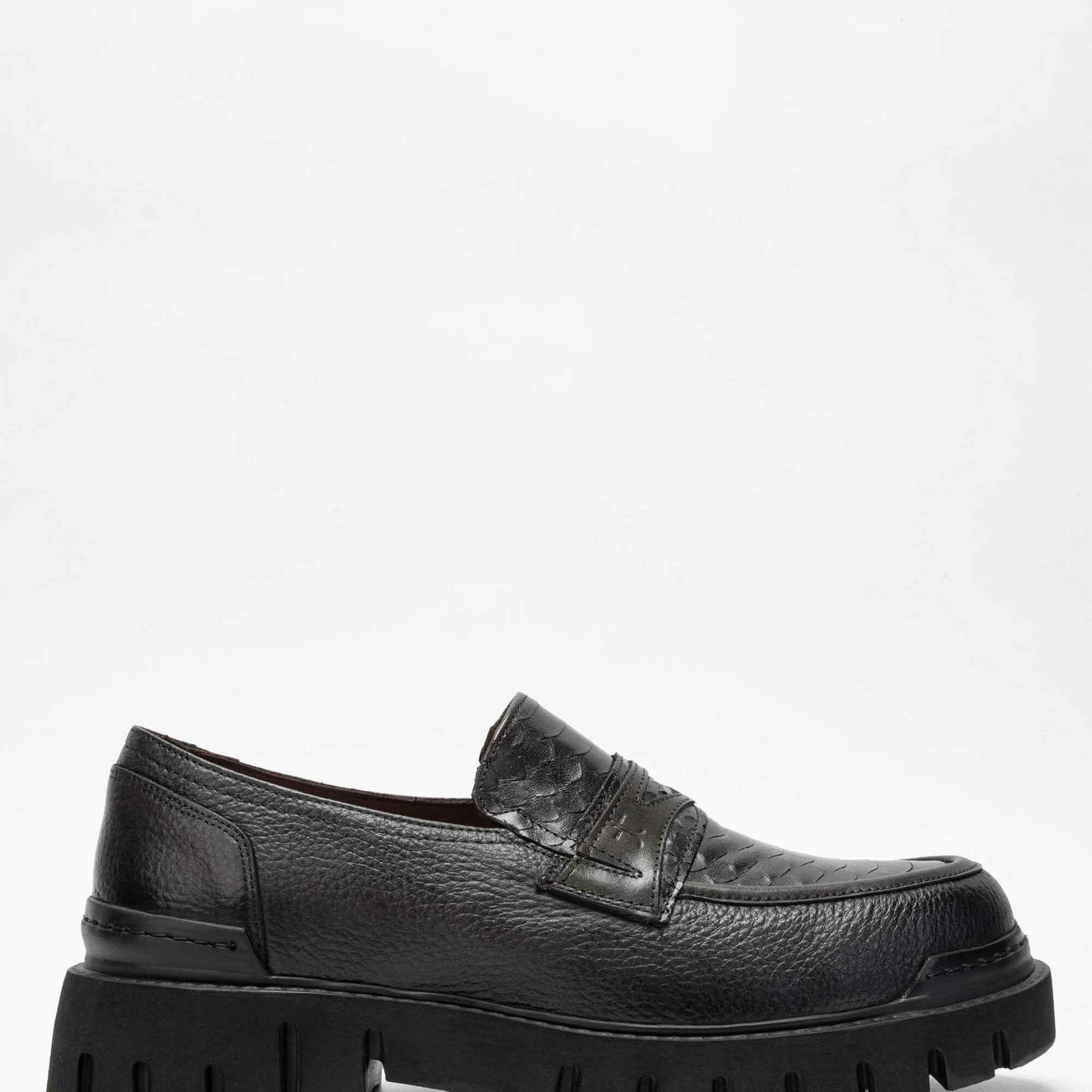 Tamer Tanca Erkek Hakiki Deri Haki Loafer Ayakkabı