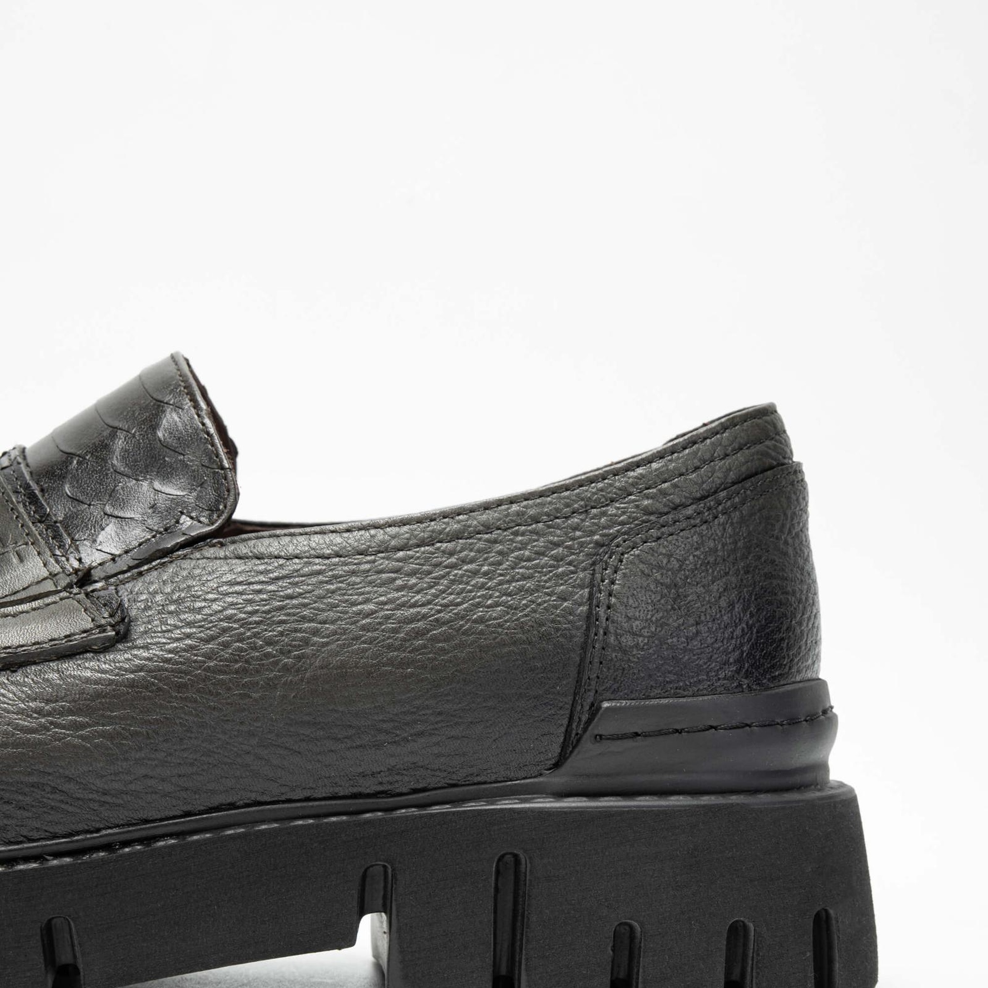 Tamer Tanca Erkek Hakiki Deri Haki Loafer Ayakkabı