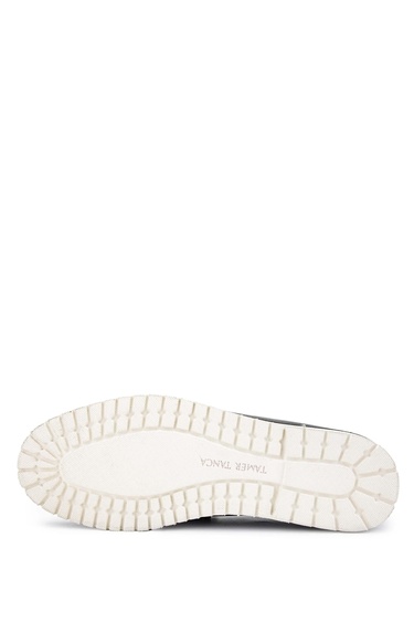  Tamer Tanca Erkek Hakiki Deri Siyah Loafer Ayakkabı