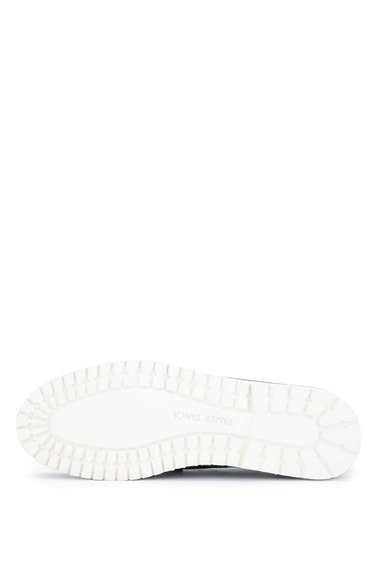  Tamer Tanca Erkek Hakiki Deri Lacivert Loafer Ayakkabı