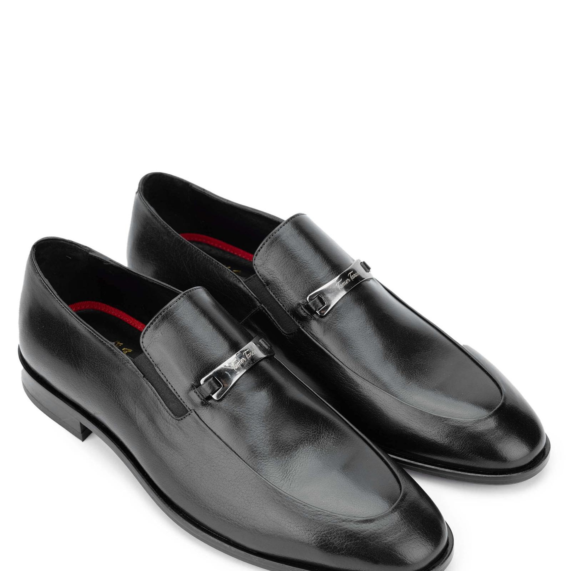 Tamer Tanca Erkek Hakiki Deri Siyah Loafer Ayakkabı