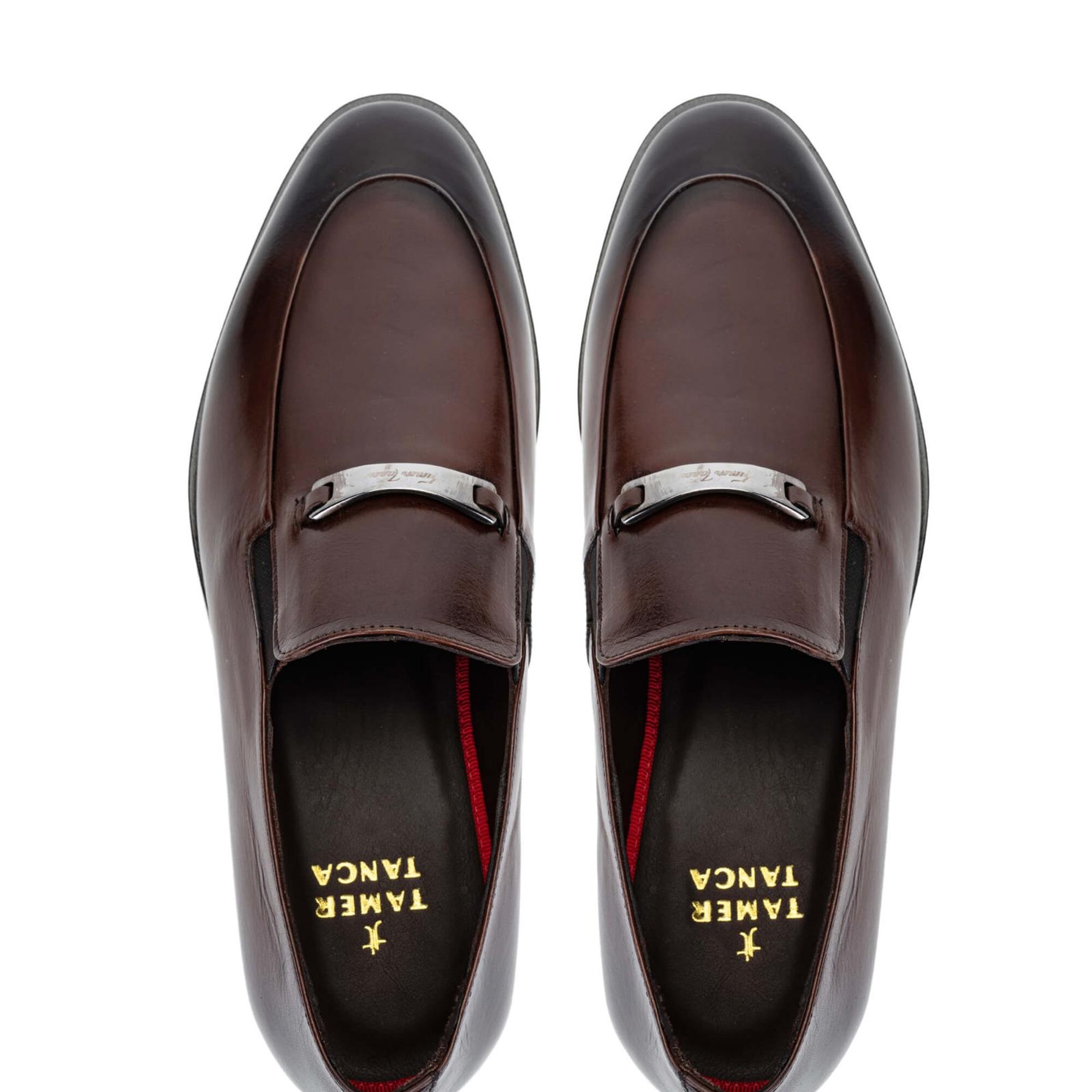 Tamer Tanca Erkek Hakiki Deri Taba Bufalo Loafer Ayakkabı