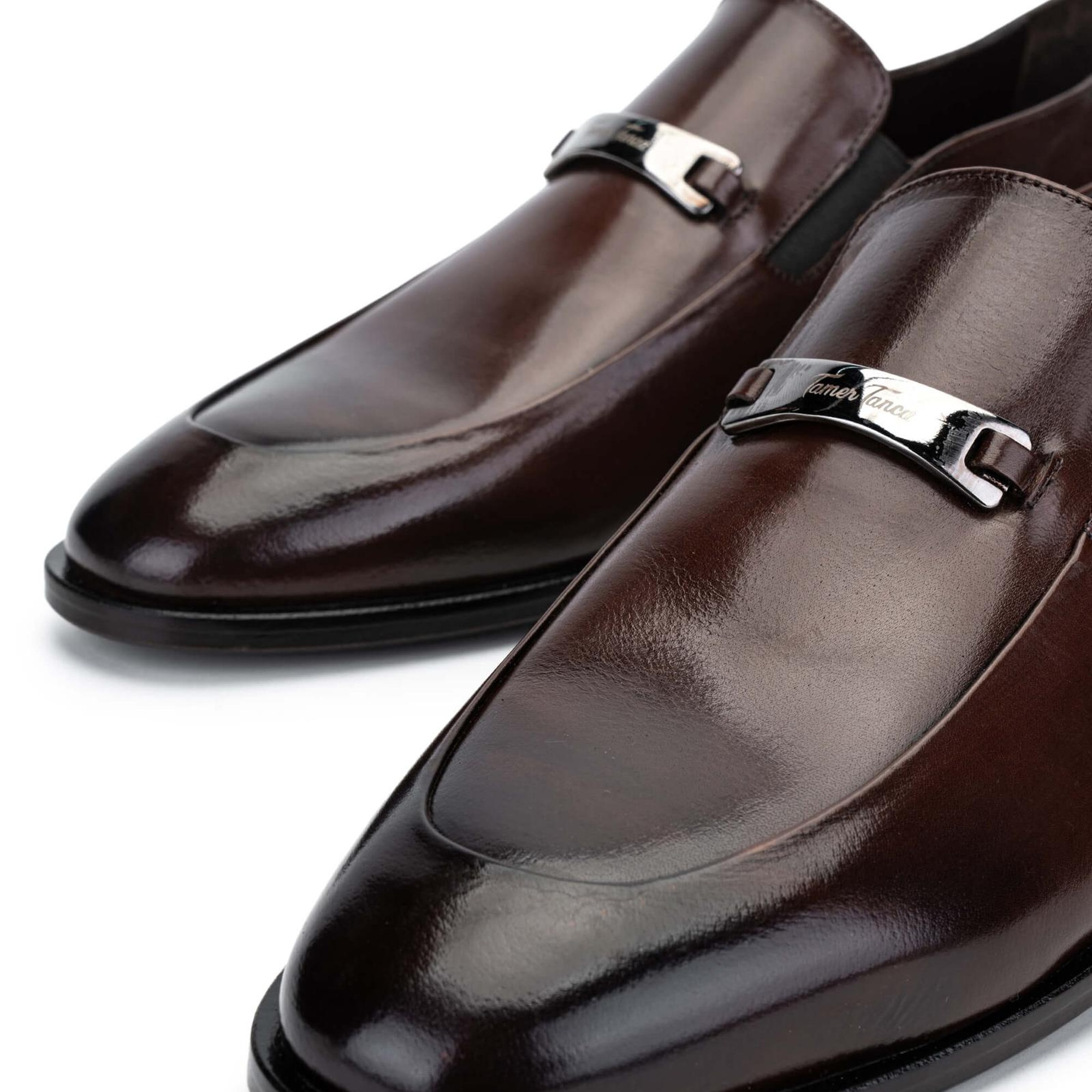 Tamer Tanca Erkek Hakiki Deri Taba Bufalo Loafer Ayakkabı