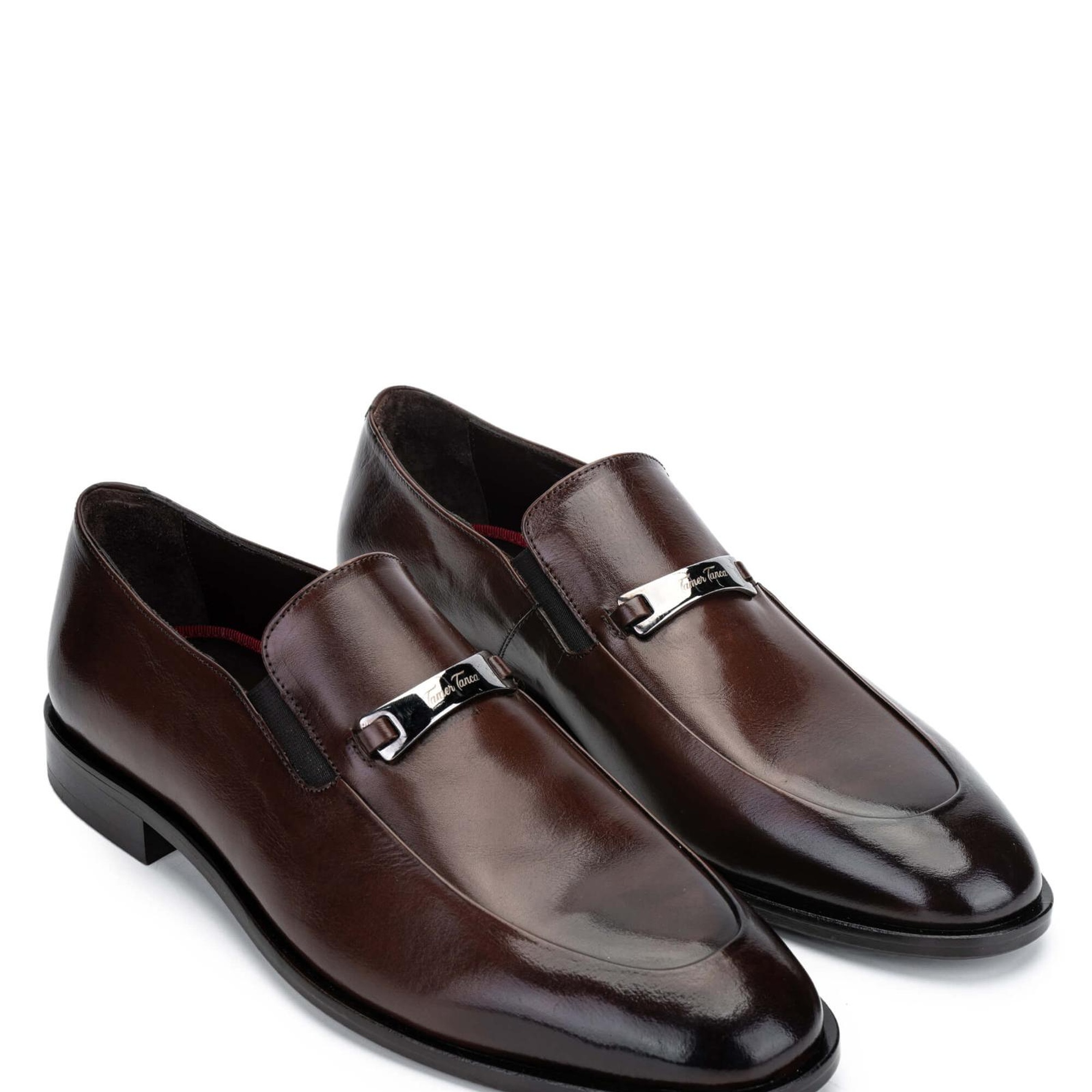 Tamer Tanca Erkek Hakiki Deri Taba Bufalo Loafer Ayakkabı